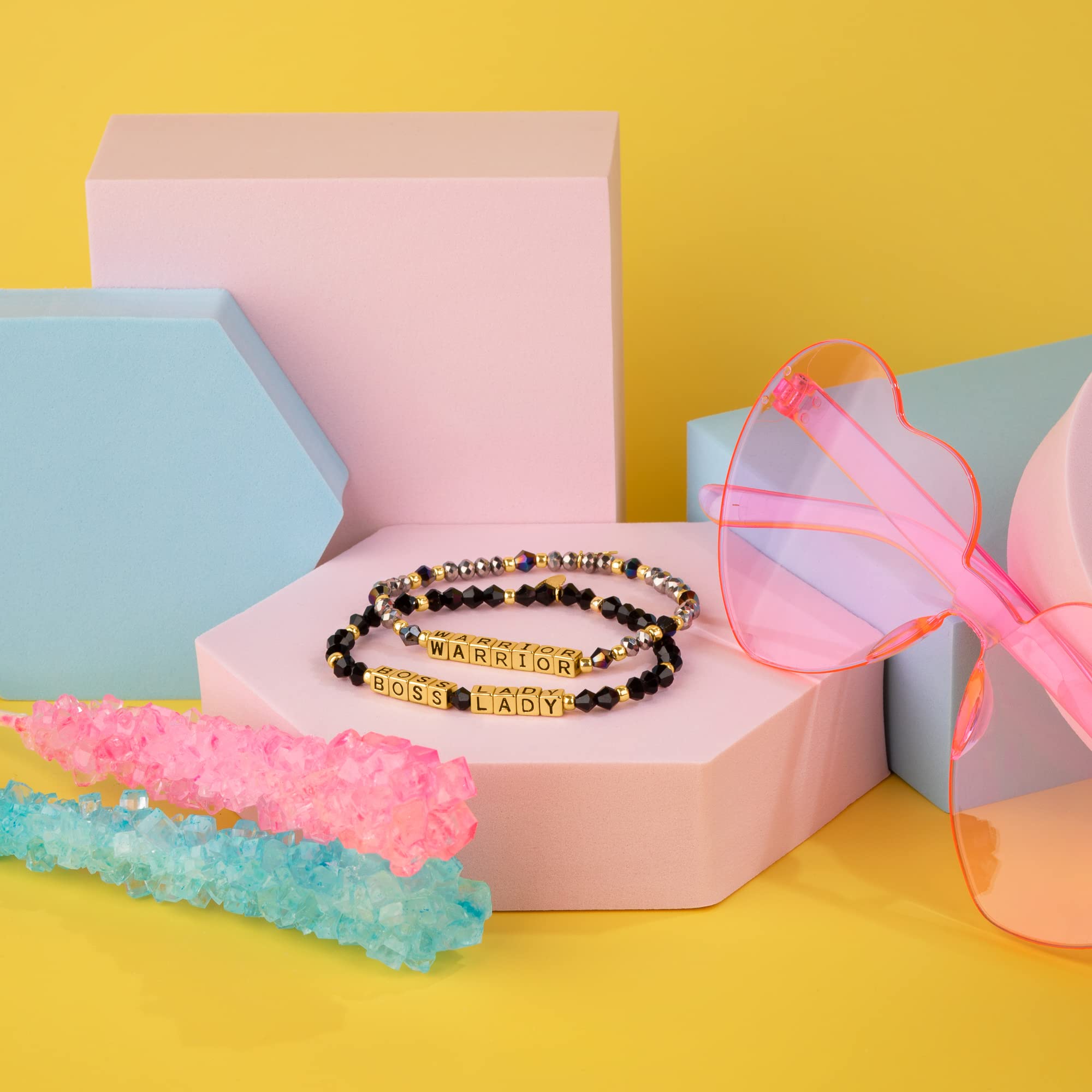 Inspired Voices Motivational Bracelets for Women - Inspirational Beaded Stretch Bracelets, Encouragement Jewelry Gifts | Perfect for Daily Wear, Meditation, Yoga & Positive Affirmation Practice