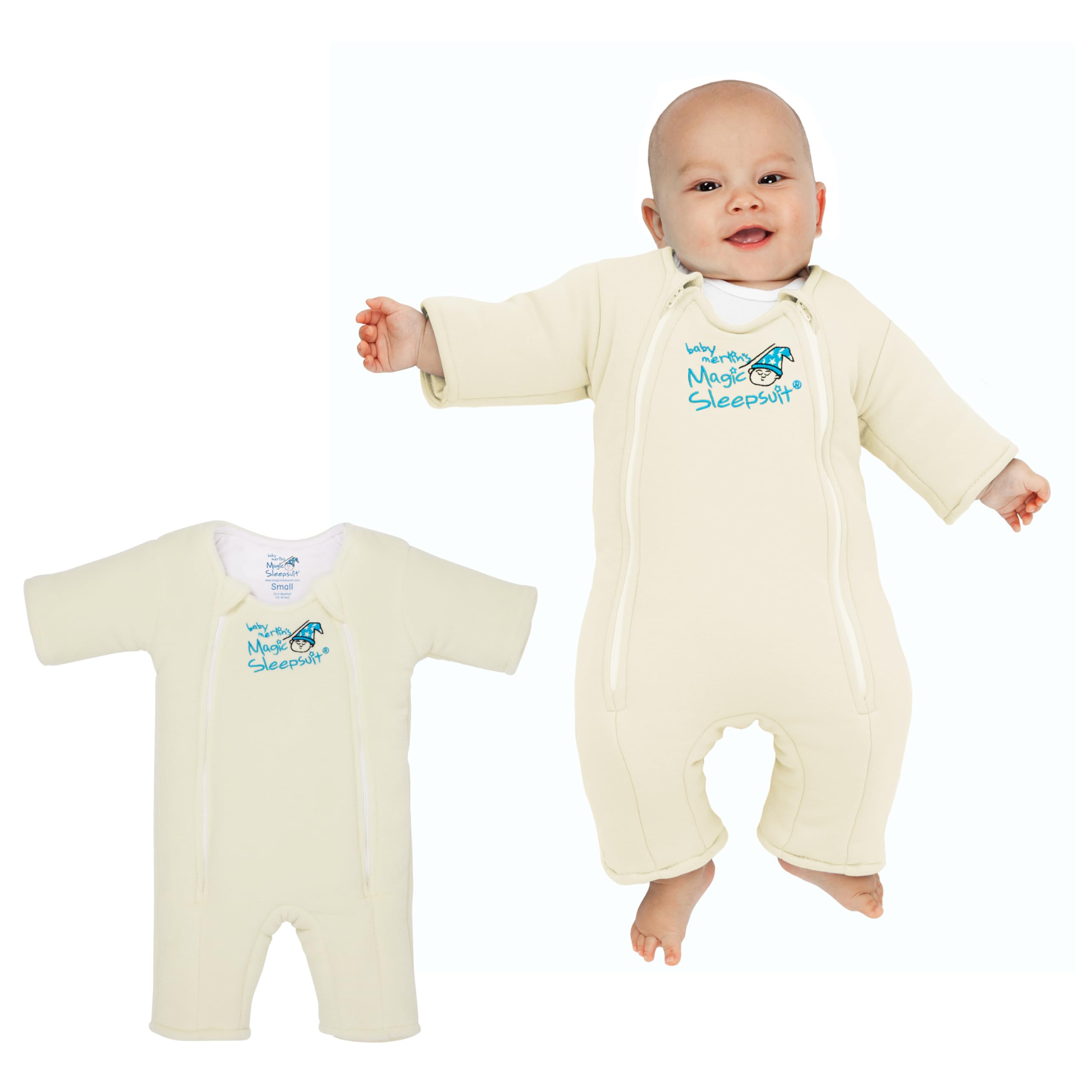 Baby Merlin's Magic Sleepsuit - Microfleece Swaddle Transition for Infants 3-9 Months - Cozy Sleepwear for Nursery