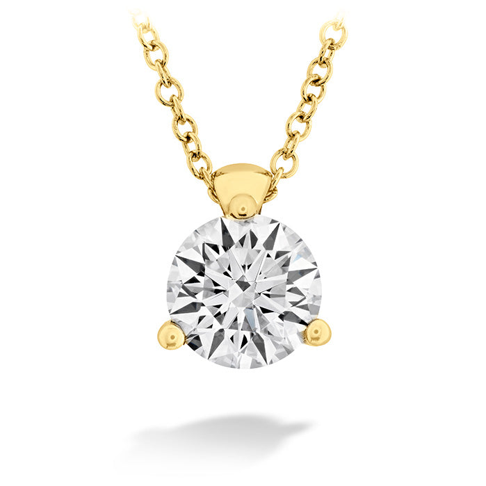 Hearts On Fire Classic 3 Prong Diamond Pendant Necklace - 14K White Gold Diamond Jewelry for Women - Perfect for Anniversary, Valentine's Day & Special Occasions