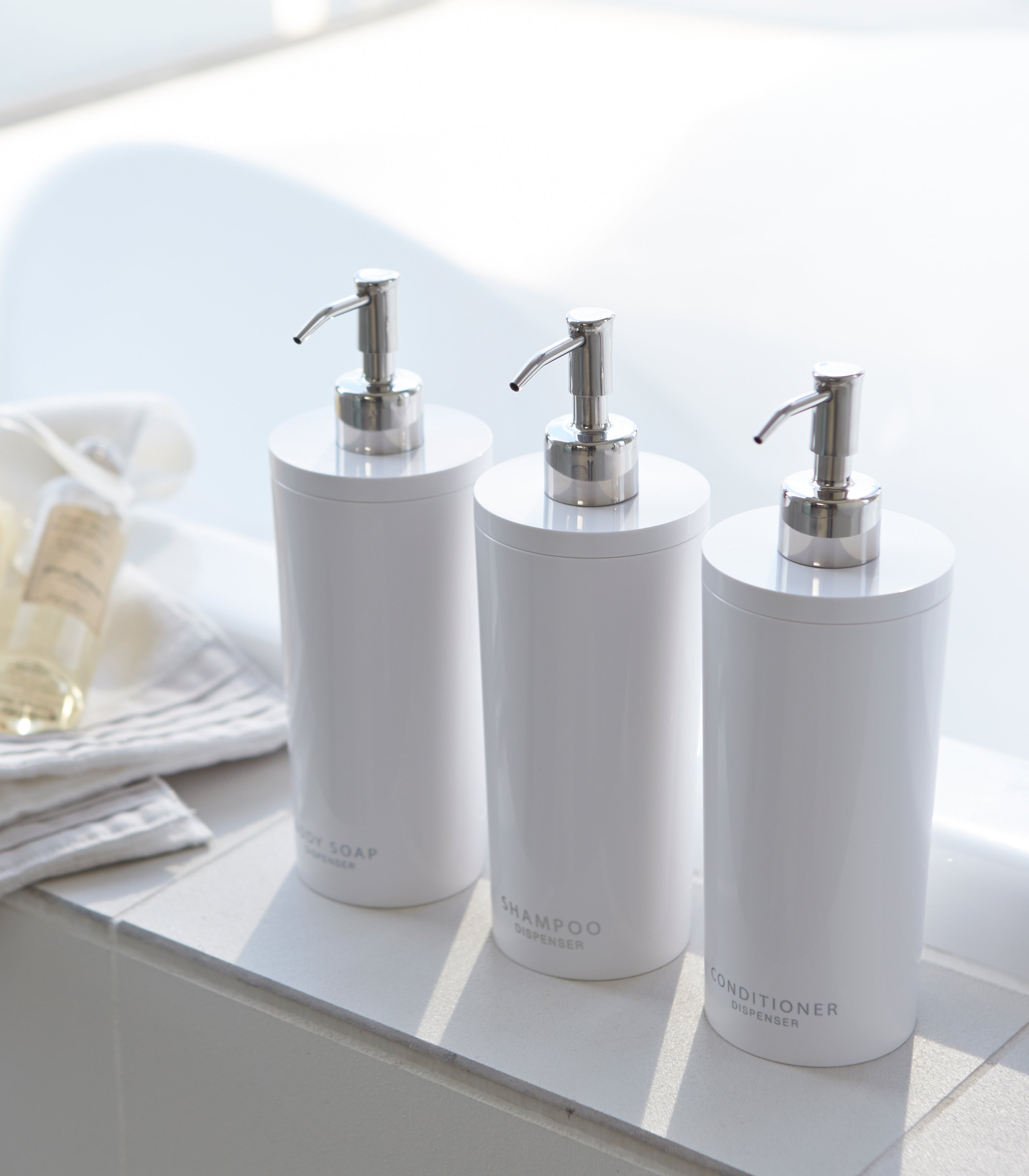 Round Shower Dispenser - 3 Styles for Soap, Shampoo & Lotion | Bathroom Organizer for Shower Caddy & Wall Mount