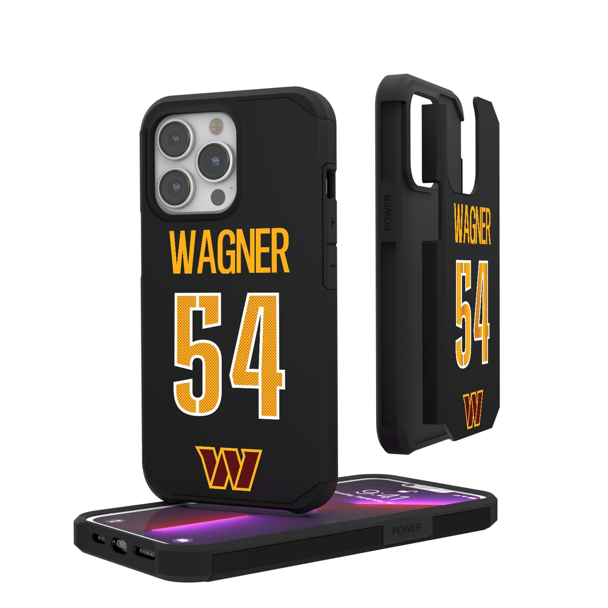 Bobby Wagner Washington Commanders 54 Ready Rugged Phone Case - Durable Protective Cover for iPhone & Samsung - Perfect for Football Fans & Outdoor Activities