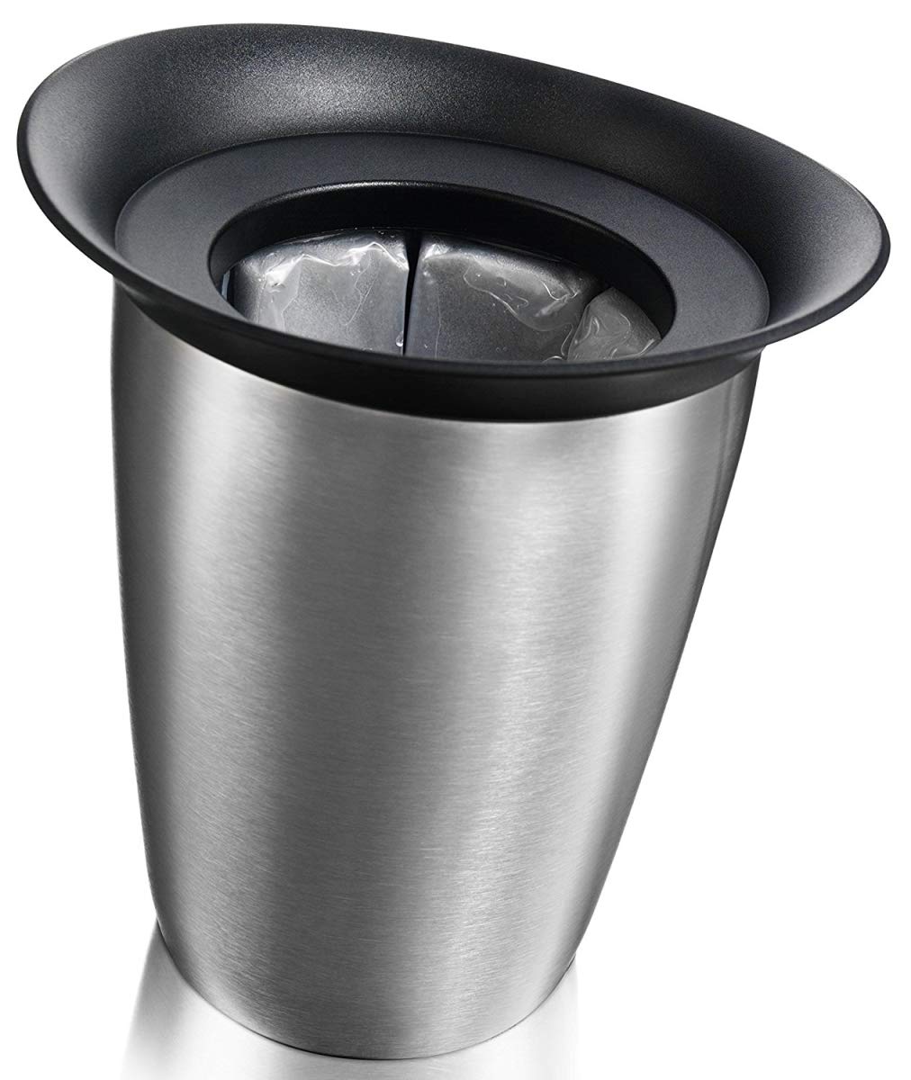 Premium Stainless Steel Champagne Cooler - Elegant Active Cooling Wine Chiller for Parties, Weddings & Gifts (Includes Luxury Gift Box)