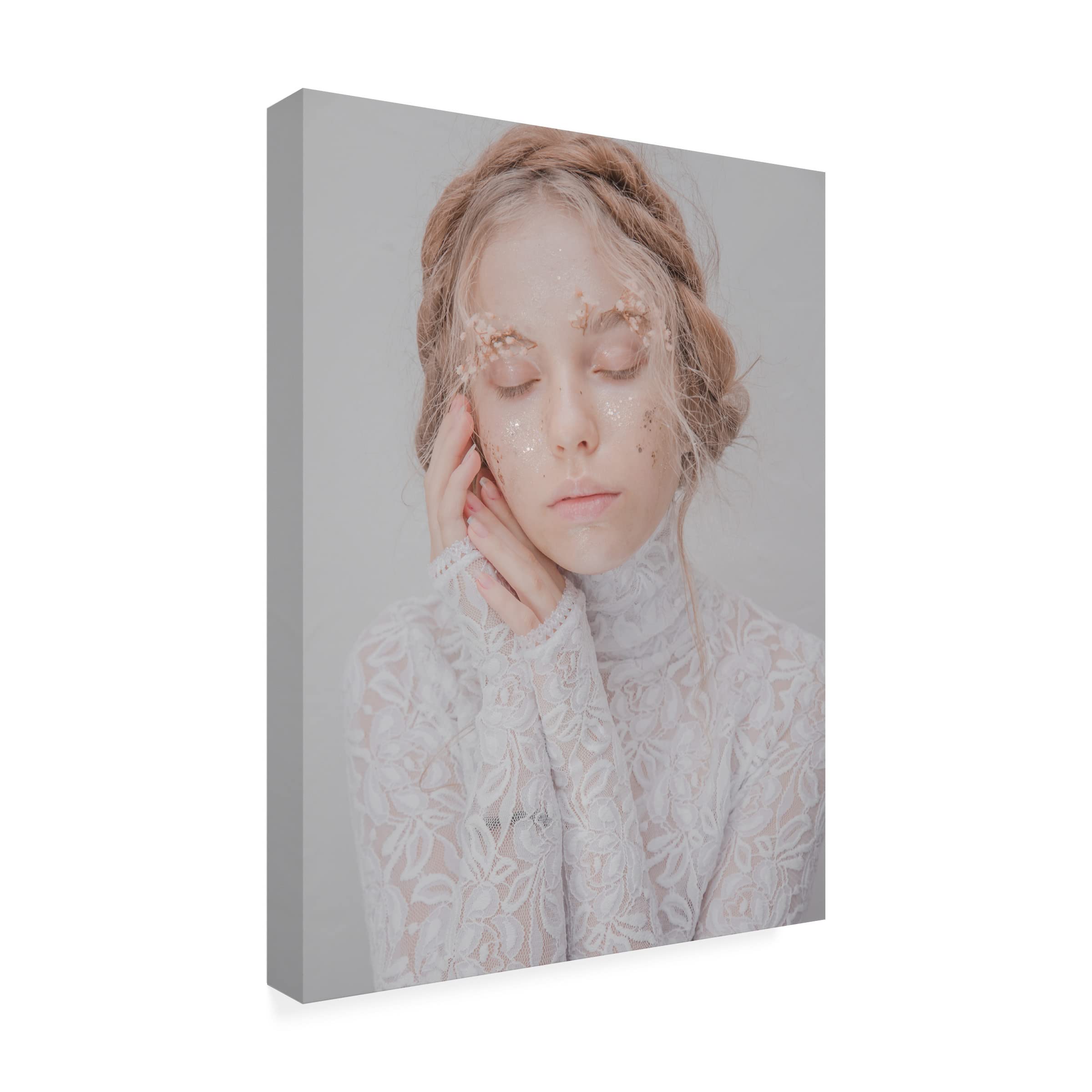 Trademark Fine Art 'Sleeping Beauty' Canvas Wall Art by Michaela Durisova - Romantic Bedroom Decor & Gift for Art Lovers