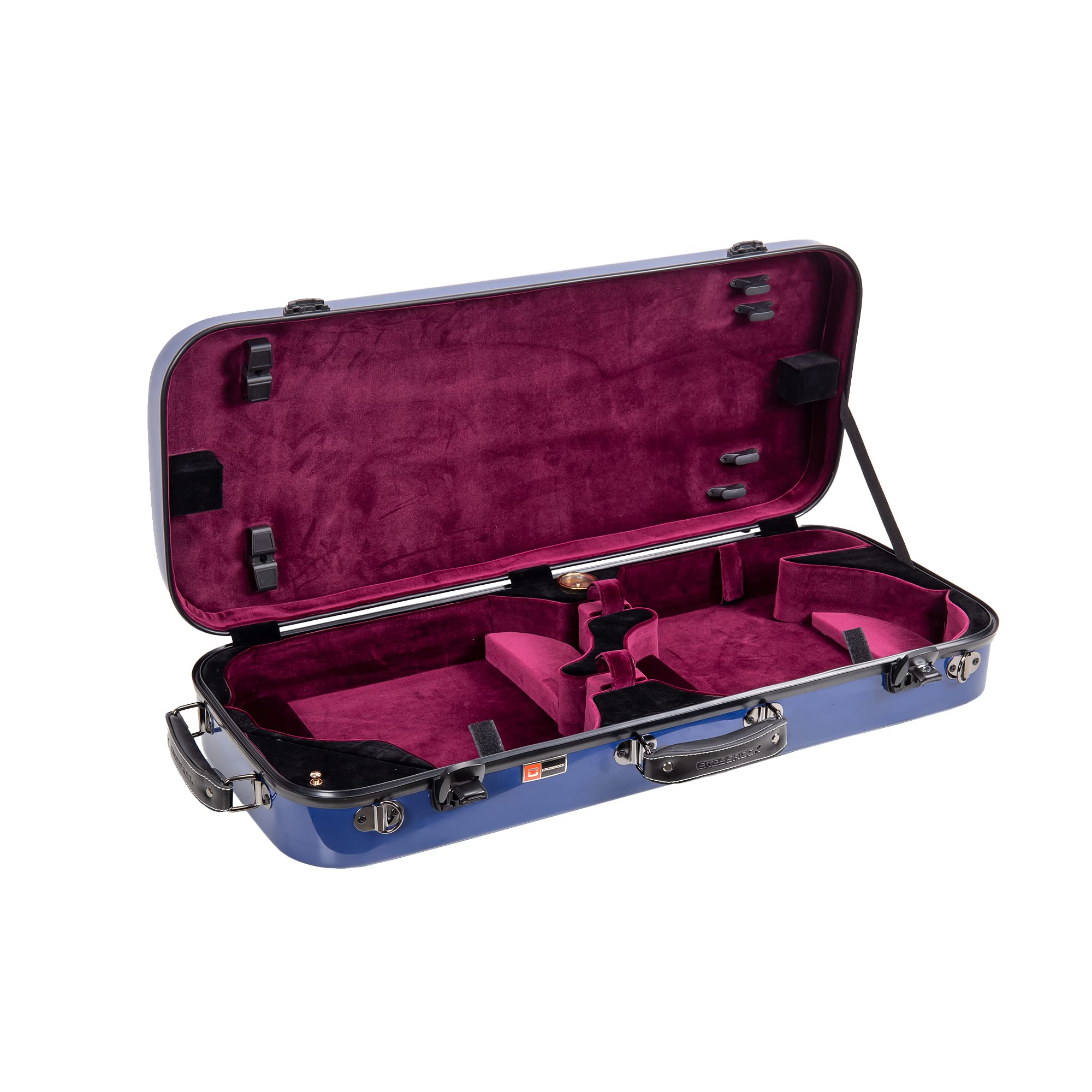 Premium Crossrock Fiberglass Violin Case - Backpack Style for 4/4 Full Size Violin (Navy Blue, CRF1020DVNVBL) | Durable Protection for School, Travel & Performances