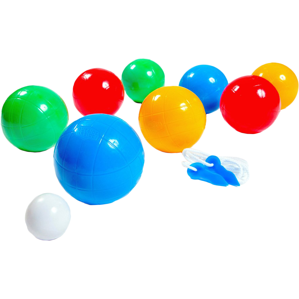 Basecamp All Terrain Bocce Ball Set - Premium Outdoor Bocce Balls for Lawn, Beach, Camping & Backyard Games - Perfect for Family Gatherings, Picnics and Tailgating