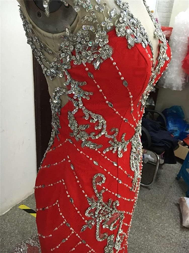 Luxury Mermaid Prom Dress with Lace & Crystals - Party & Formal Occasions