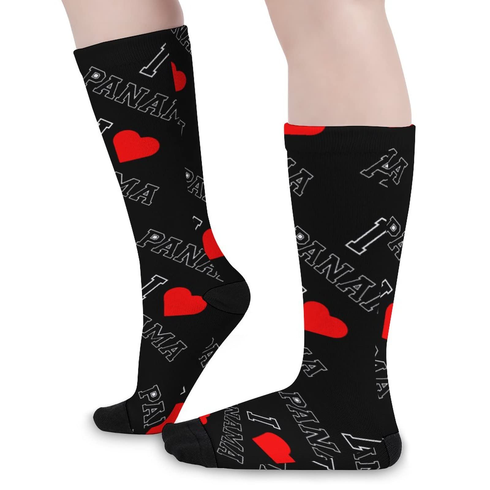 Panama High Stockings - Printed Tube Socks for Men & Women | Colorful Athletic Socks for Running, Hiking & Winter Warmth | Unisex Sports Socks
