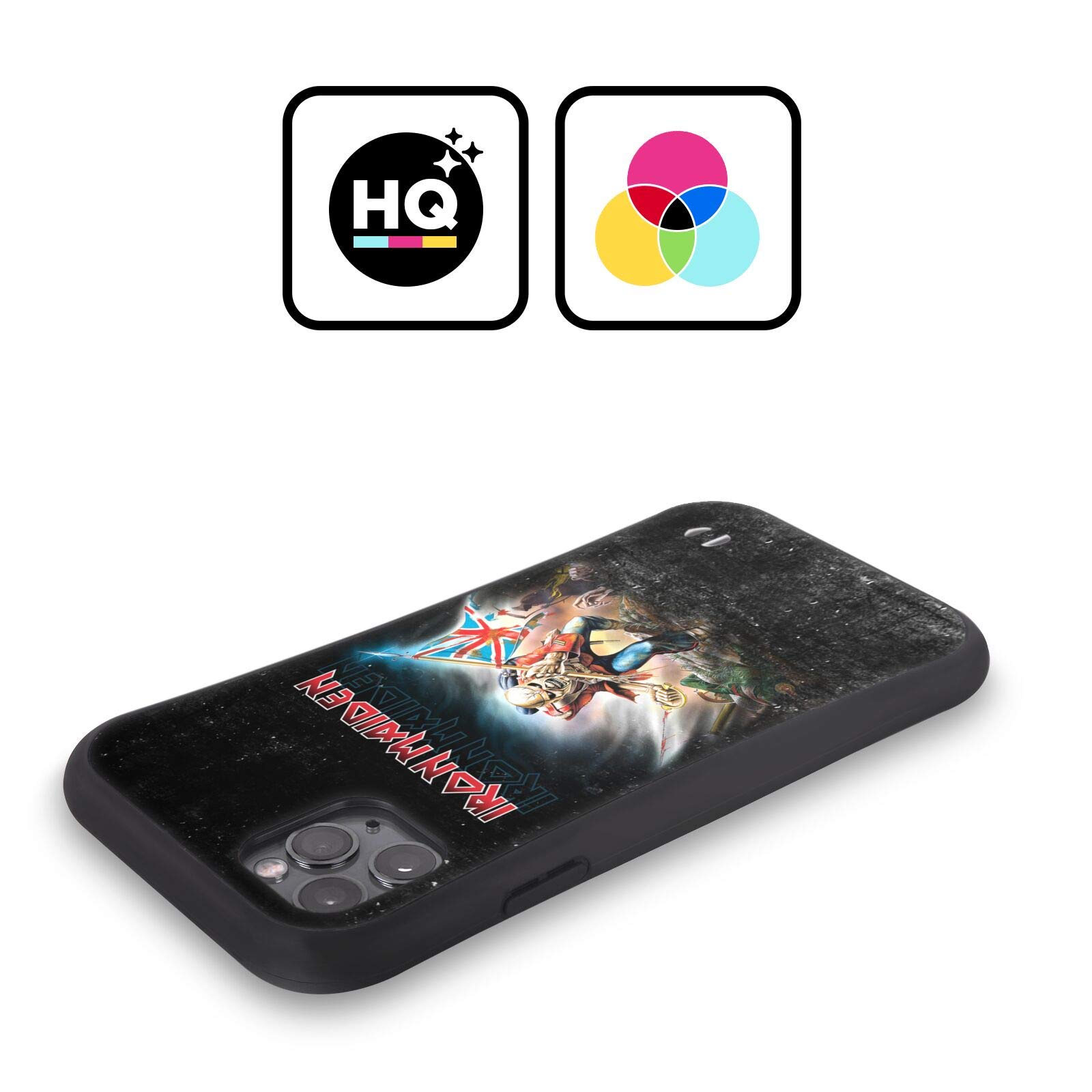 Officially Licensed Iron Maiden Trooper 2016 Art Hybrid Phone Case for Apple iPhone 12 & iPhone 12 Pro - Durable Protective Cover for Music Fans & Rock Lovers - Perfect for Concerts, Daily Use & Gift Giving