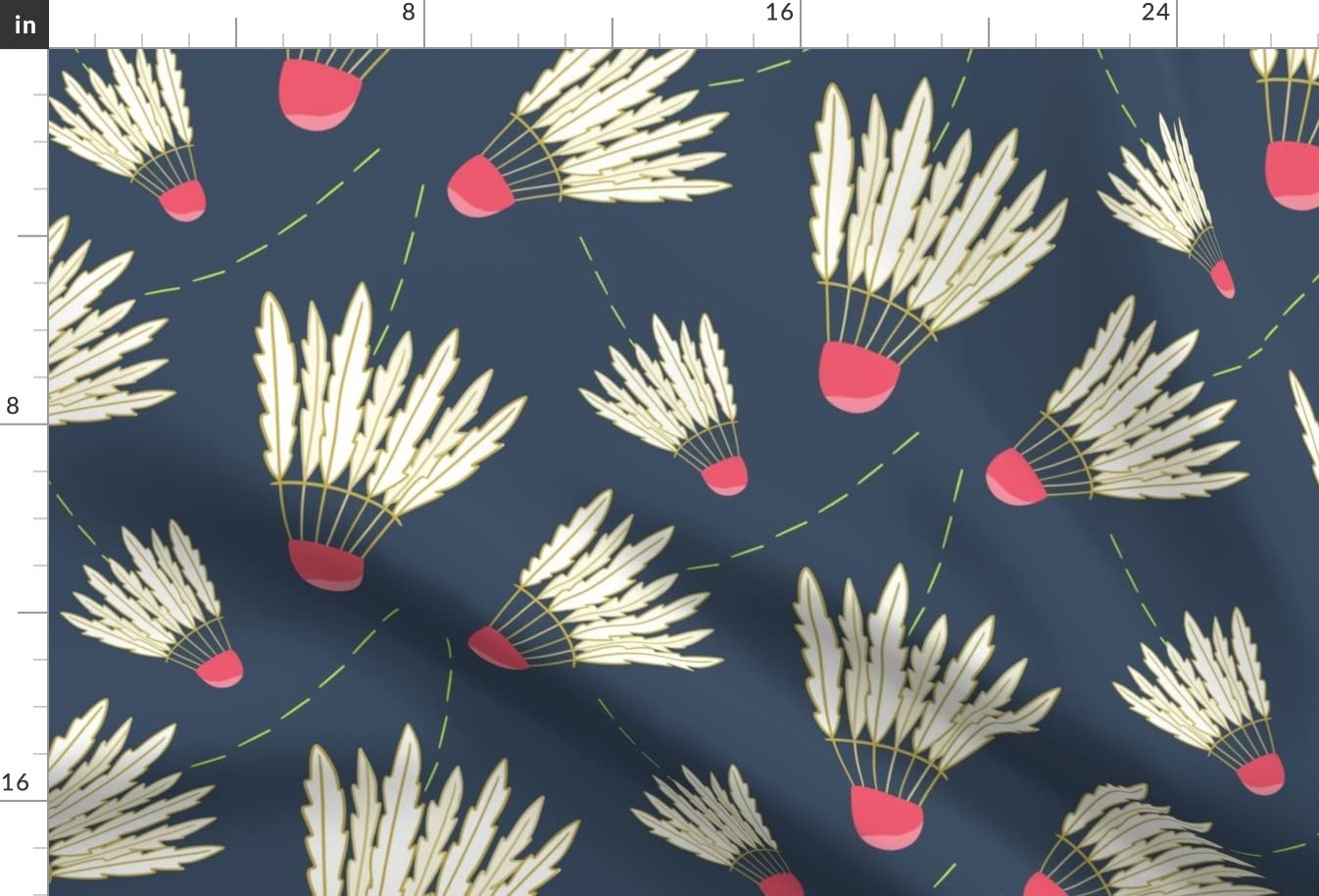 Flight Blue Feather Sports Lawn Printed Minky Fabric Fat Quarter - Soft & Durable for Sewing Baby Blankets, Quilt Backing, Plush Toys - Perfect for DIY Crafts, Nursery Decor & Gift Making