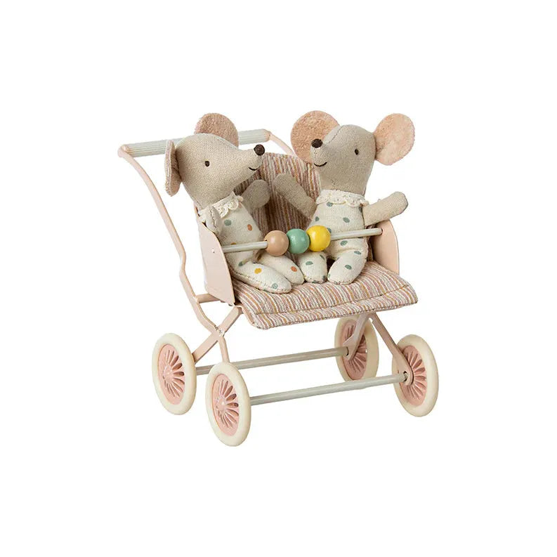 Maileg Stroller Rose - Premium Doll Stroller for Kids | Perfect for Pretend Play, Role-Playing & Outdoor Adventures