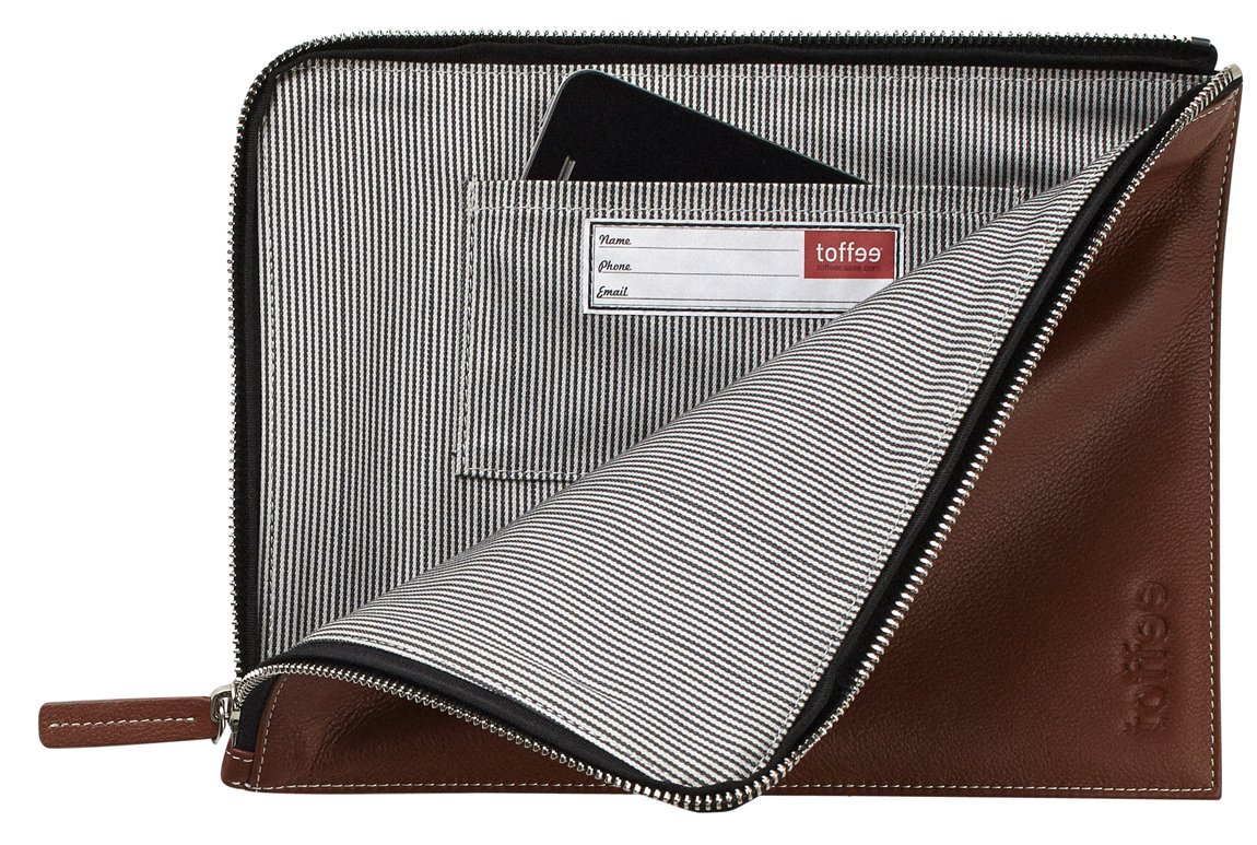 Genuine Leather iPad Air 1/2 Case - Premium Brown Leather Sleeve with Corner Protection | Compatible with iPad Air 1st & 2nd Generation | Perfect for Work, Travel & Daily Use