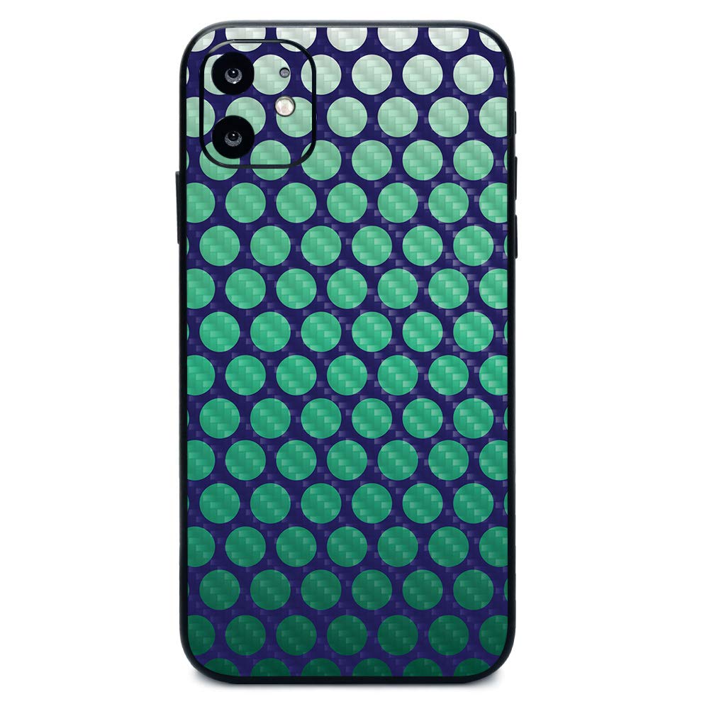 MightySkins Carbon Fiber Skin for Apple iPhone 11 - Biohazard Design | Protective Durable Textured Vinyl Wrap | Easy to Apply & Remove | Made in USA | Perfect for Gaming, Outdoor & Daily Use