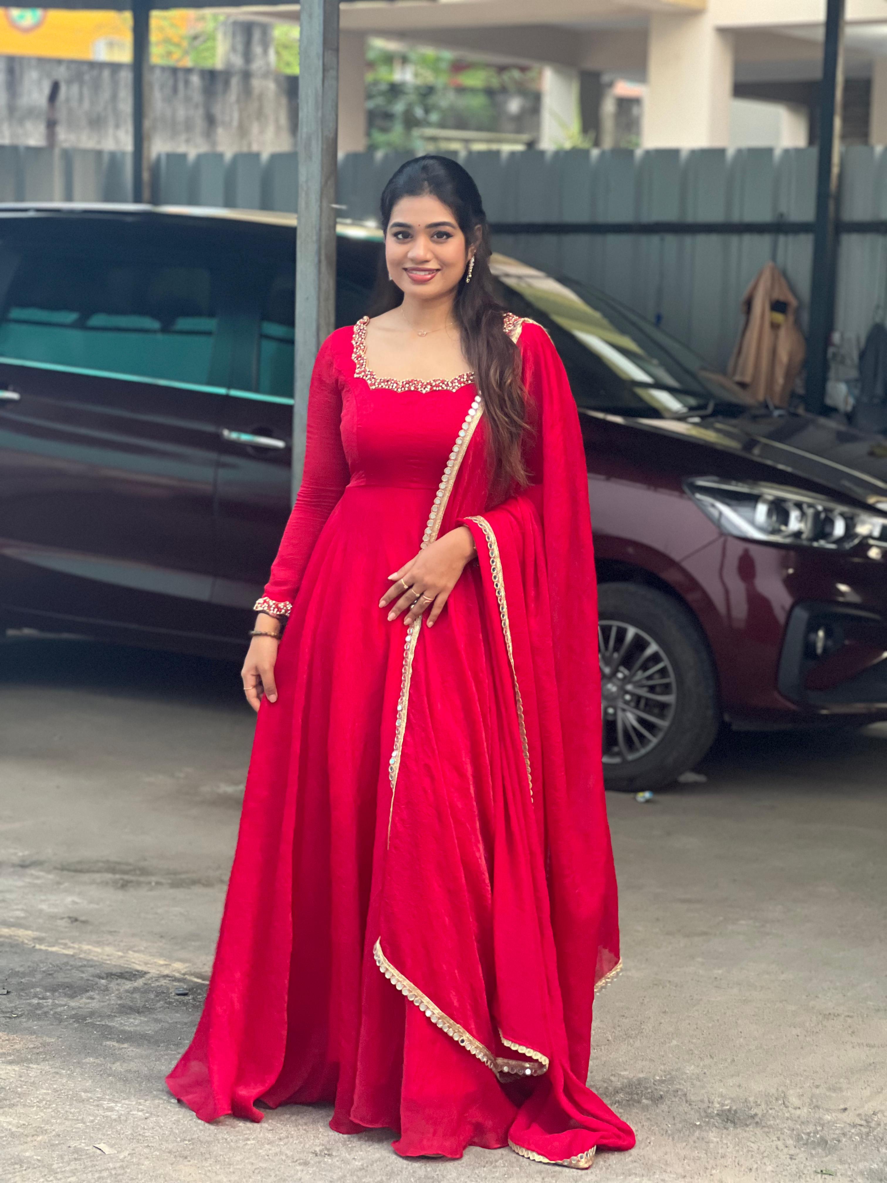 Jessy Premium Designer Anarkali Dress for Women - Elegant Indian Ethnic Wear for Weddings, Parties & Special Occasions | DD632