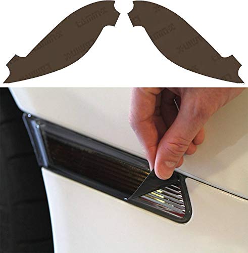 Lamin-x Custom Fit Charcoal Rear Marker Light Covers for 2019-2023 Toyota Prius - Smoke Tinted Protection for Enhanced Style & Nighttime Visibility (Perfect for Car Enthusiasts & Customization)