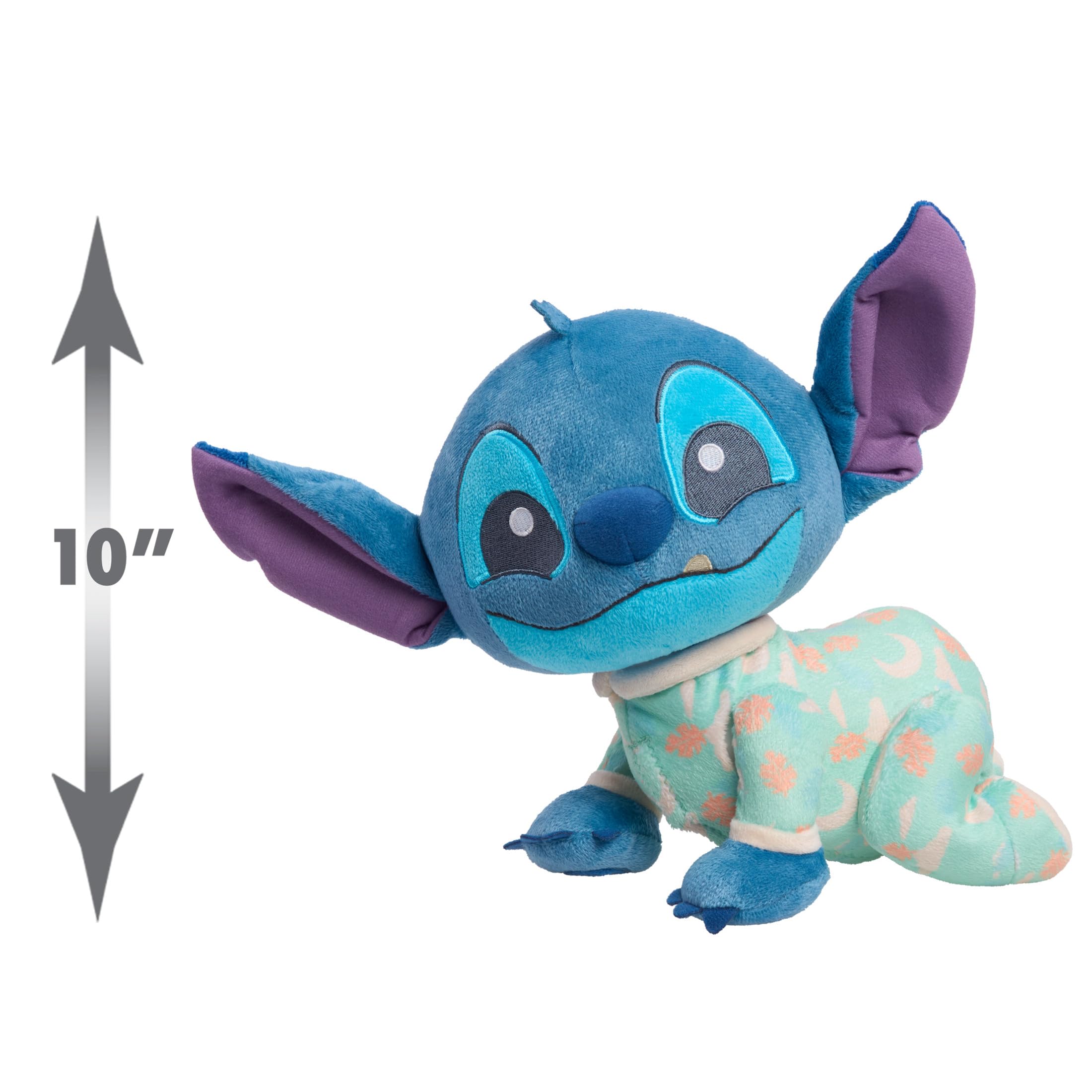 Disney Stitch Plush Musical Crawling Toy for Babies & Toddlers 9+ Months - Interactive Learning Toy for Crawling & Sensory Development - Perfect Gift for Birthdays & Christmas