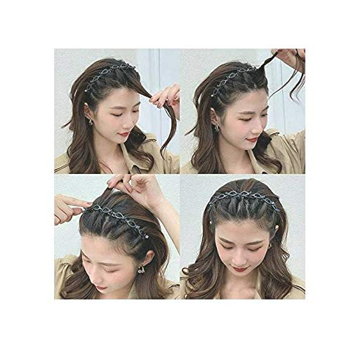 Hair Twister Tool for Girls - Easy Braid Styler for Quick Hairstyles (Black) | Perfect for School, Parties & Everyday Styling