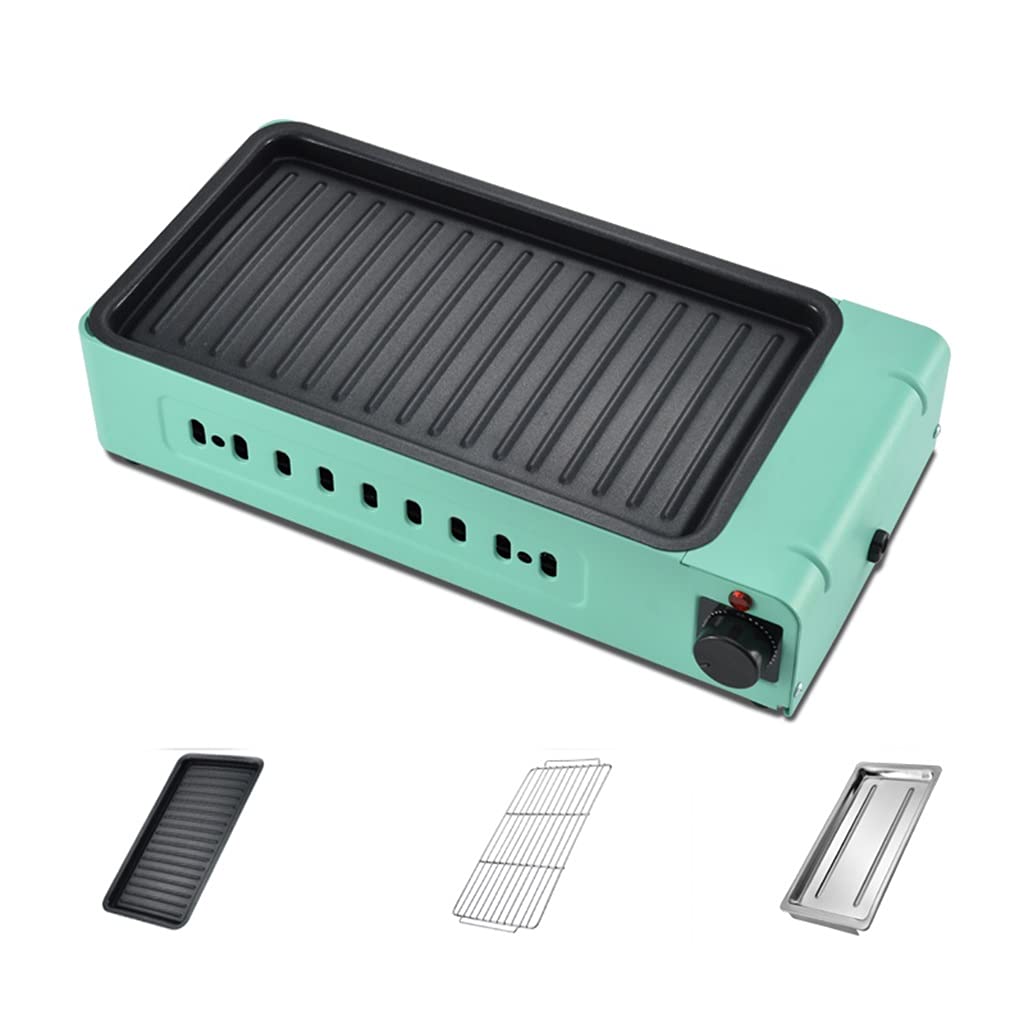Best Portable Charcoal Grill - Multi-Function Electric BBQ Oven for Home, Camping & Outdoor Cooking - Compact 40x20x10cm Dual-Purpose Roaster & Fryer (Black) - Perfect for Backyard Parties, Picnics & Tailgating