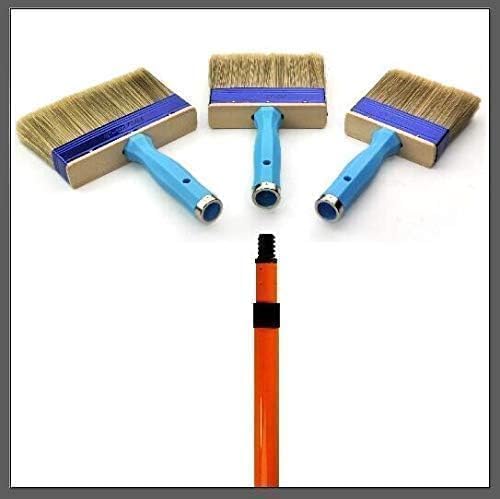 3 Pack Heavy Duty Deck Paint Brushes (4