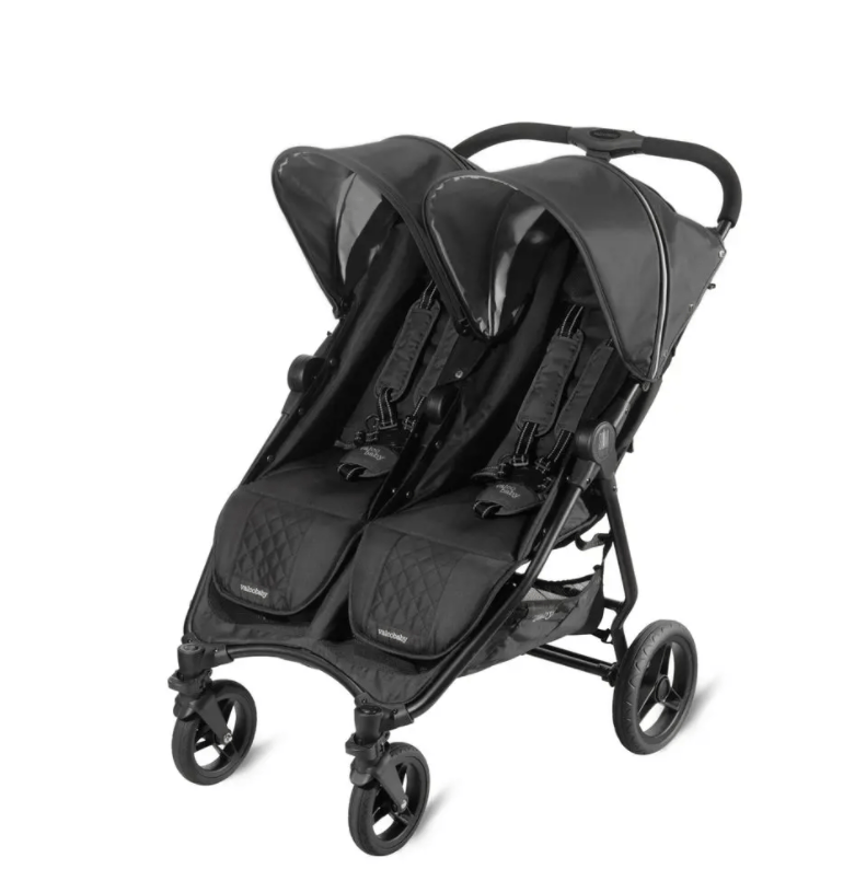 Valco Infinity Wheel Pack for Slim Twin Stroller - Premium Replacement Wheels for Smooth Maneuvering - Perfect for Urban Walks, Jogging & Travel