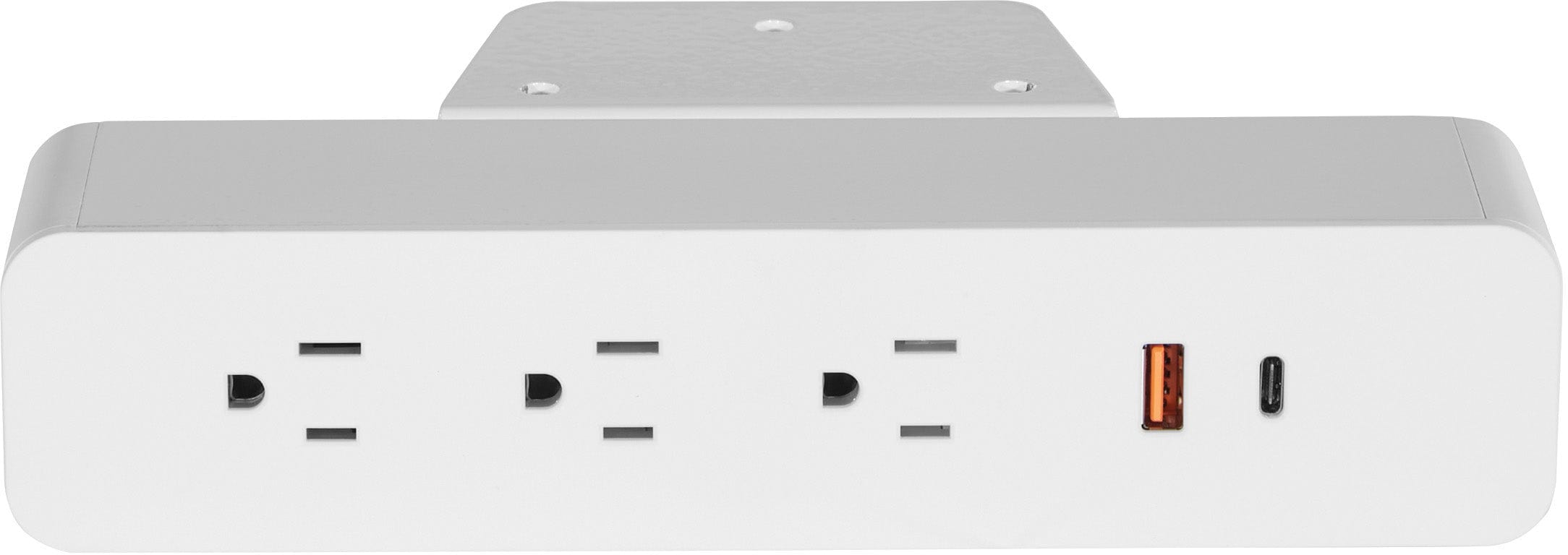 Office Star Undersurface Mount Power Charger with USB Ports - PM8311 for Home, Office, and Conference Room Charging Stations