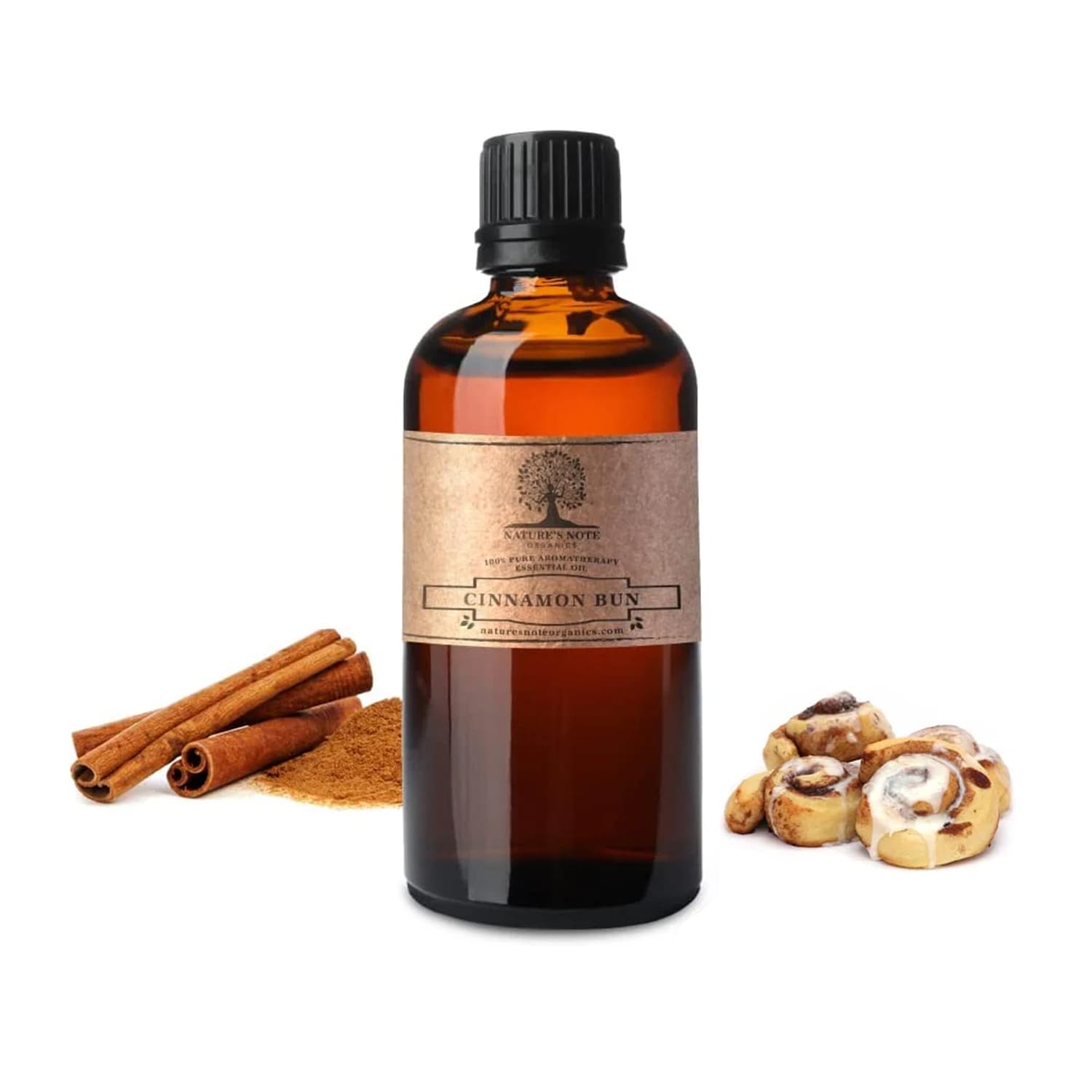 Nature's Note Organics 100% Pure Cinnamon Essential Oil - 8 Fl Oz Aromatherapy Grade for Diffusers, Massage & DIY Skincare - Relaxing & Uplifting Scent for Home Spa & Wellness