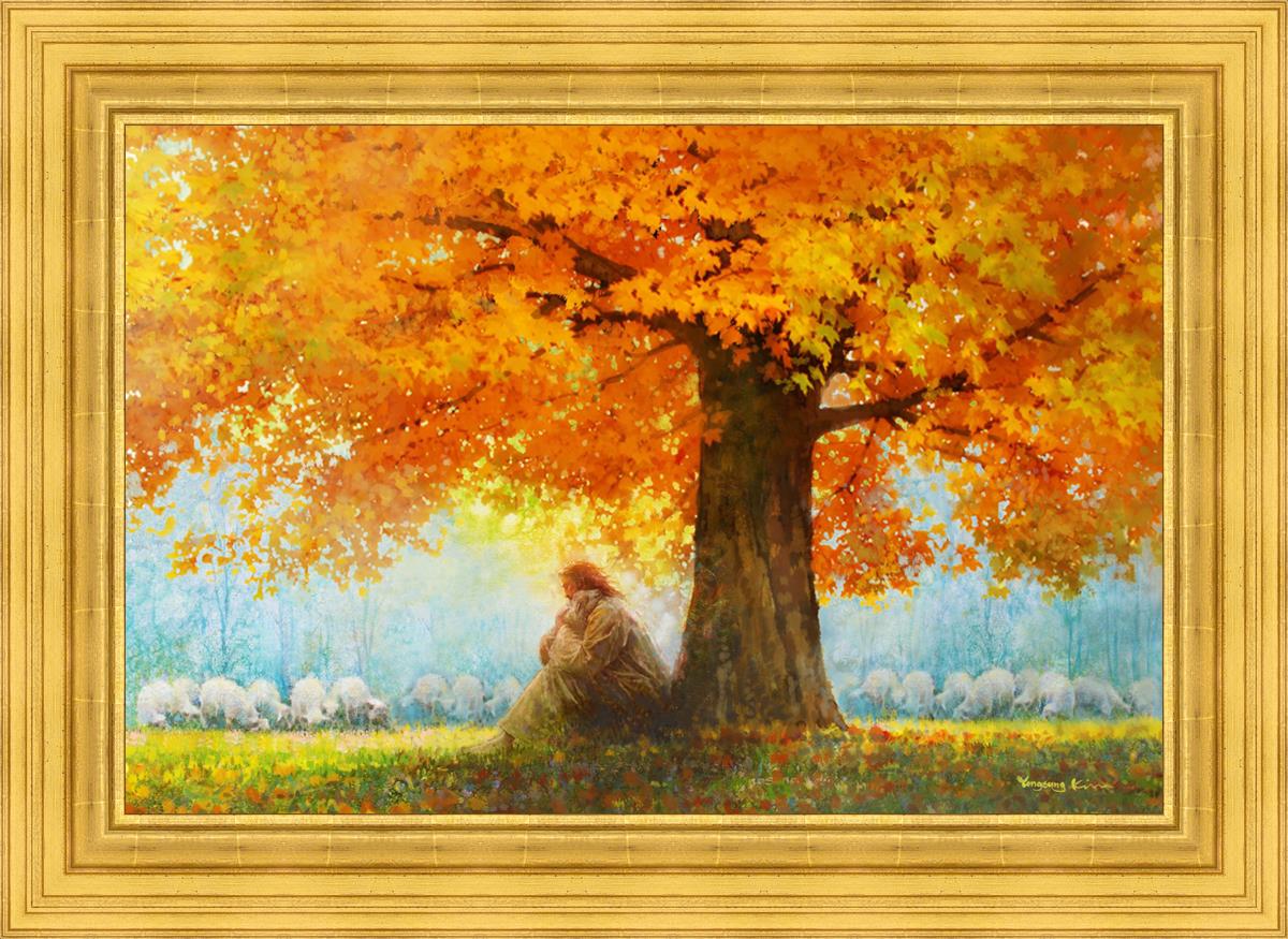 In His Arms By Yongsung Kim - Christian Wall Art, Bible Verse Canvas Print - Perfect for Home Decor, Church Gifts & Inspirational Spaces