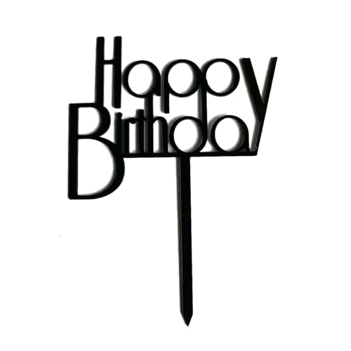 Black Cake Topper 12