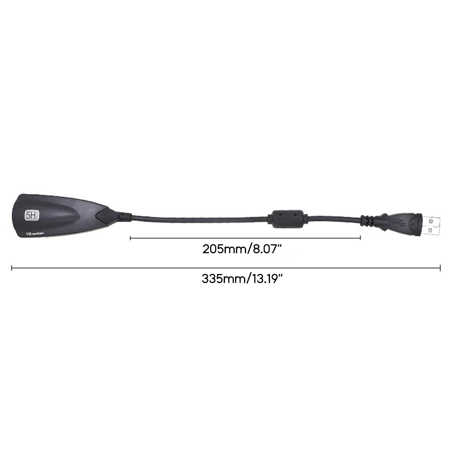 KieTeiiK USB External Sound Card 7.1 Channel - 3.5mm Headphone Adapter for PC/Laptop - Plug & Play No Driver Needed - Perfect for Gaming, Streaming & Conference Calls