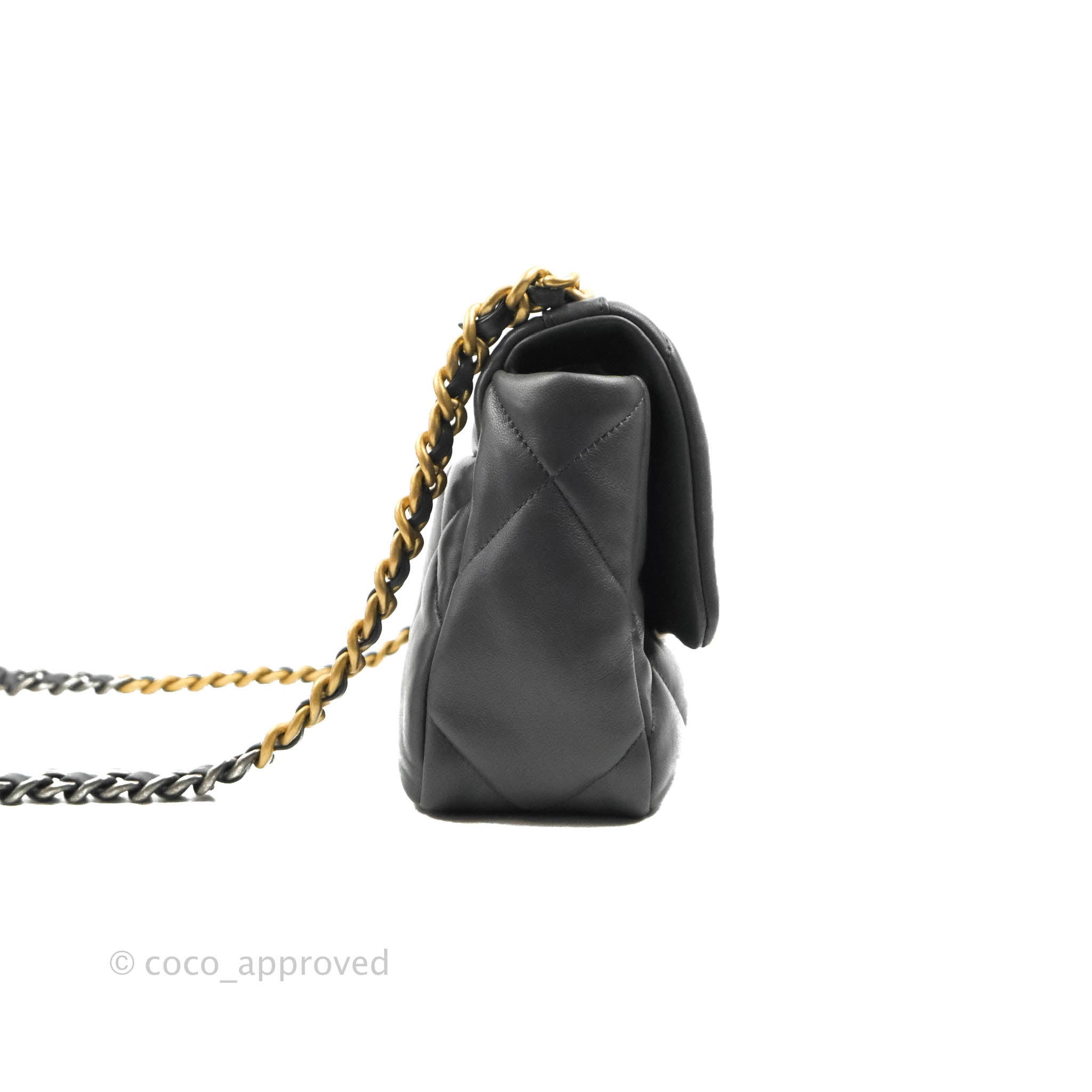 Chanel 19 Small Handbag Dark Grey Mixed Hardware - Luxury Crossbody Bag for Women, Perfect for Date Night & Evening Events