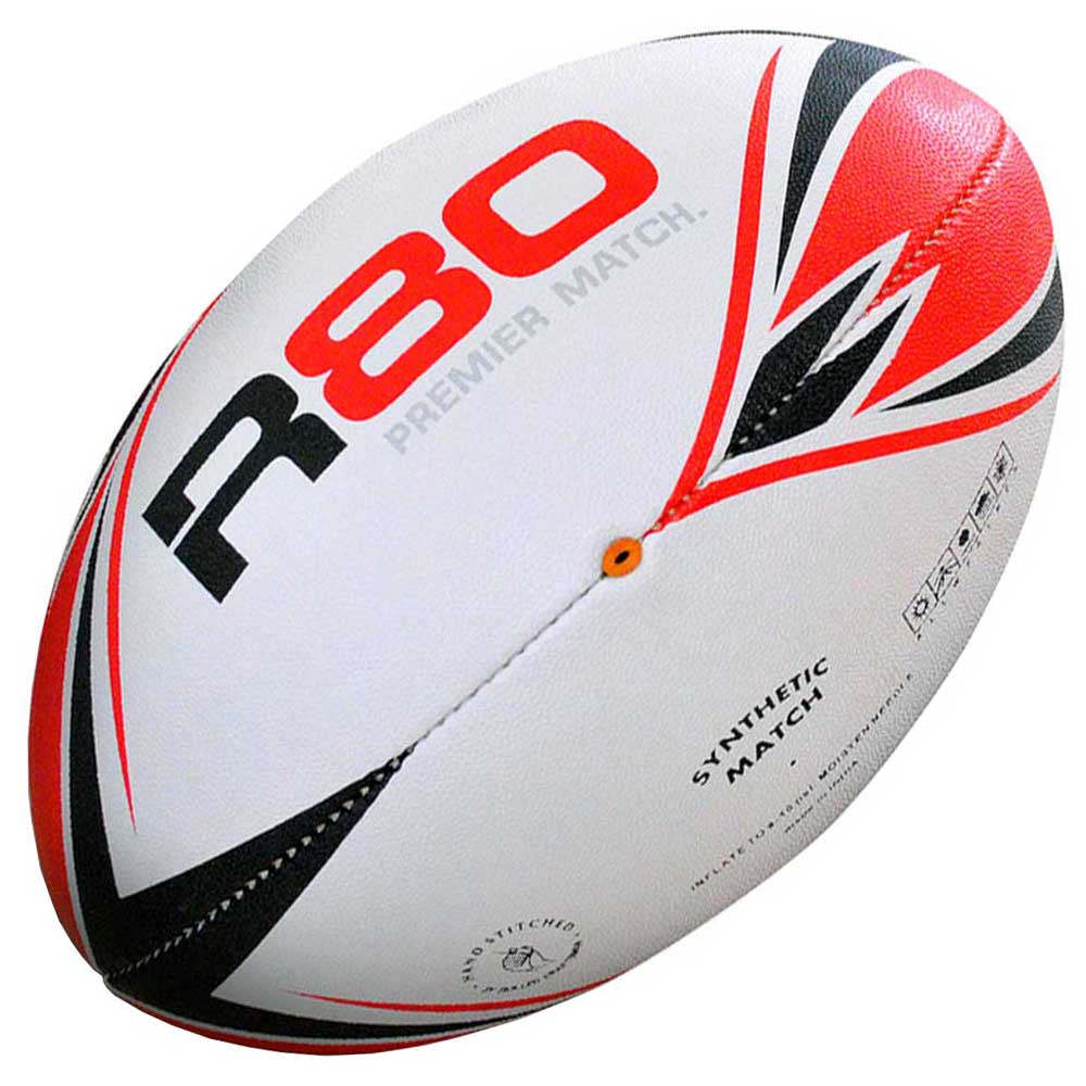 R80 Rugby Premier Match Ball - Official Size 5 High-Performance Rugby Ball for Training & Matches - Perfect for Rugby Games, Practice, and Sports Enthusiasts