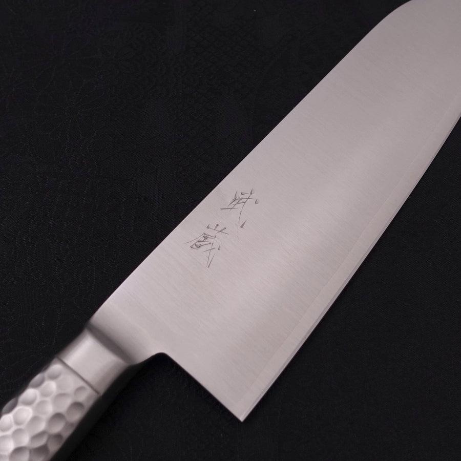 Premium Santoku Knife 175mm - VG-5 Stainless Steel Blade with Polished Western Handle - Perfect for Slicing, Dicing & Chopping Vegetables, Meat & Fish