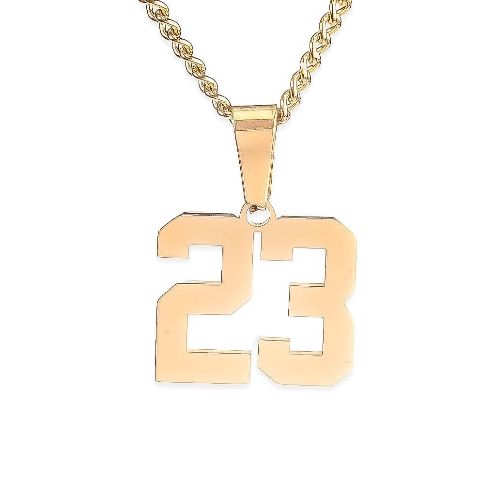 Custom Jersey Number Necklace 00-99 - Personalized Baseball, Football & Softball Jewelry - Perfect Senior Gifts for Sports Lovers & Game Day Outfits