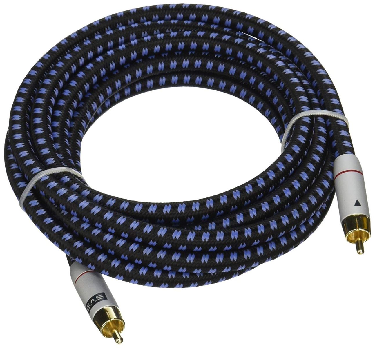 High-Quality SVS SoundPath Single RCA Cables for Home Theater & Audio Systems - Premium Shielded RCA Interconnect Cables for Clear Sound Transmission - Perfect for Speakers, Subwoofers & AV Receivers