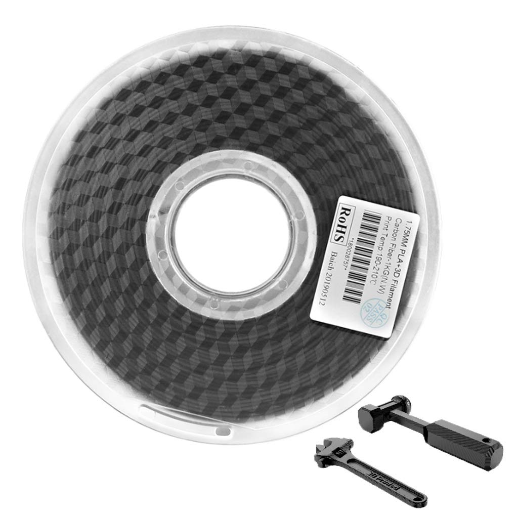 Premium QDTD 3D Printing Filament - 1.75mm PLA Carbon Fiber Filament (1kg Spool) for 3D Printers & 3D Pens | High Strength, Smooth Printing | Perfect for DIY Projects, Prototyping & Creative Crafts