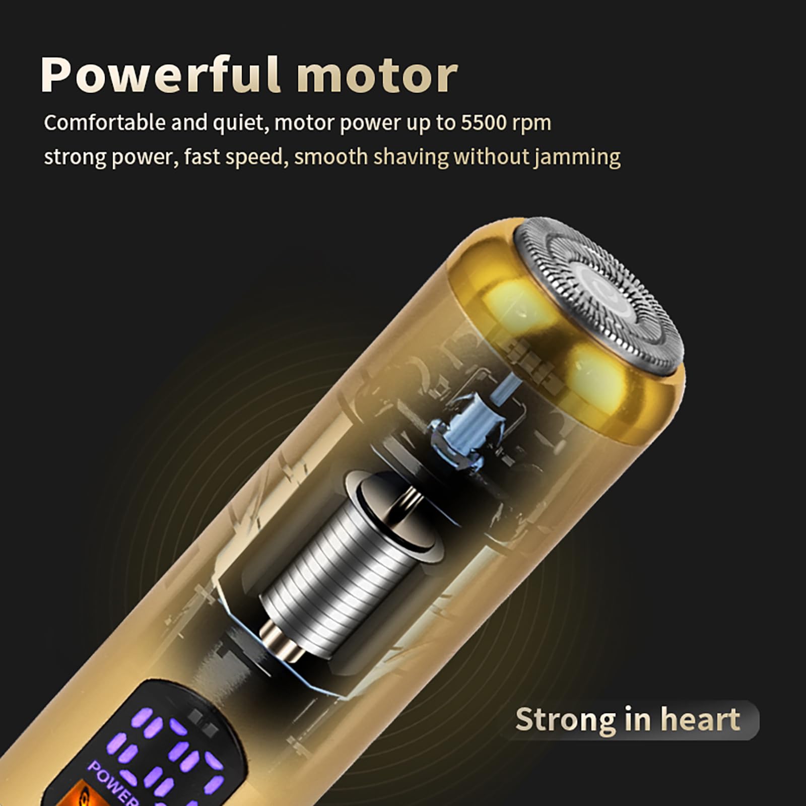 Best Electric Shaver for Men - USB Rechargeable Waterproof Wet/Dry Rotary Beard Trimmer | Portable Compact Design for Home & Travel | Perfect for Grooming, Business Trips & Daily Use