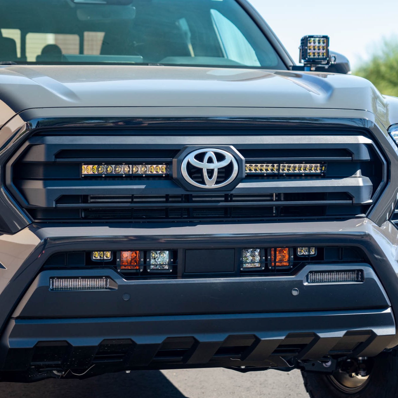 2024 Tacoma SR/SR5 Grille Light Mounting Kit - Heavy Duty Off-Road LED Light Bracket for Toyota Tacoma Trucks | Perfect for Night Driving, Off-Road Adventures & Emergency Lighting