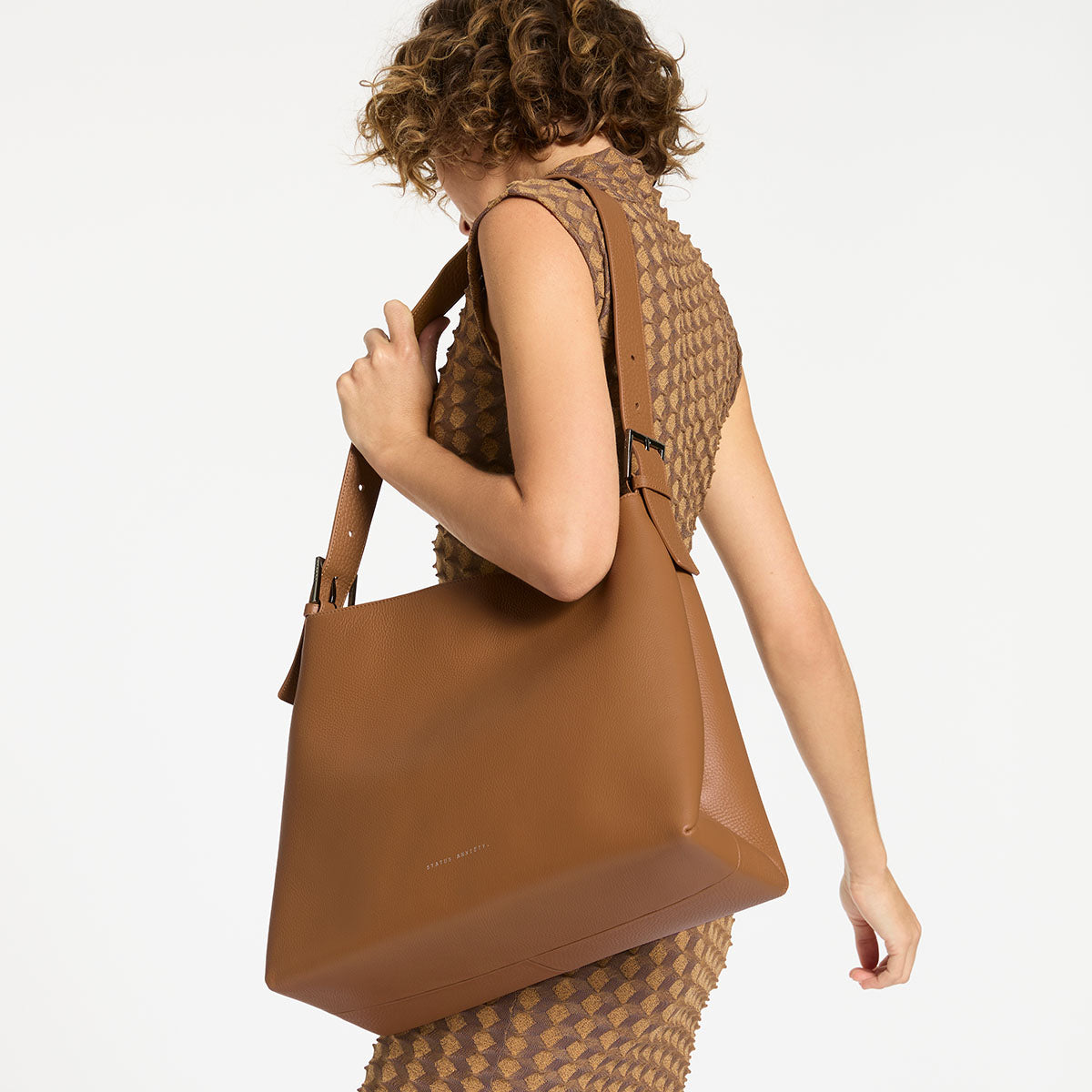 Forget About It Bag in Camel - Stylish and Spacious Crossbody Purse for Women | Perfect for Travel, Work, and Everyday Use