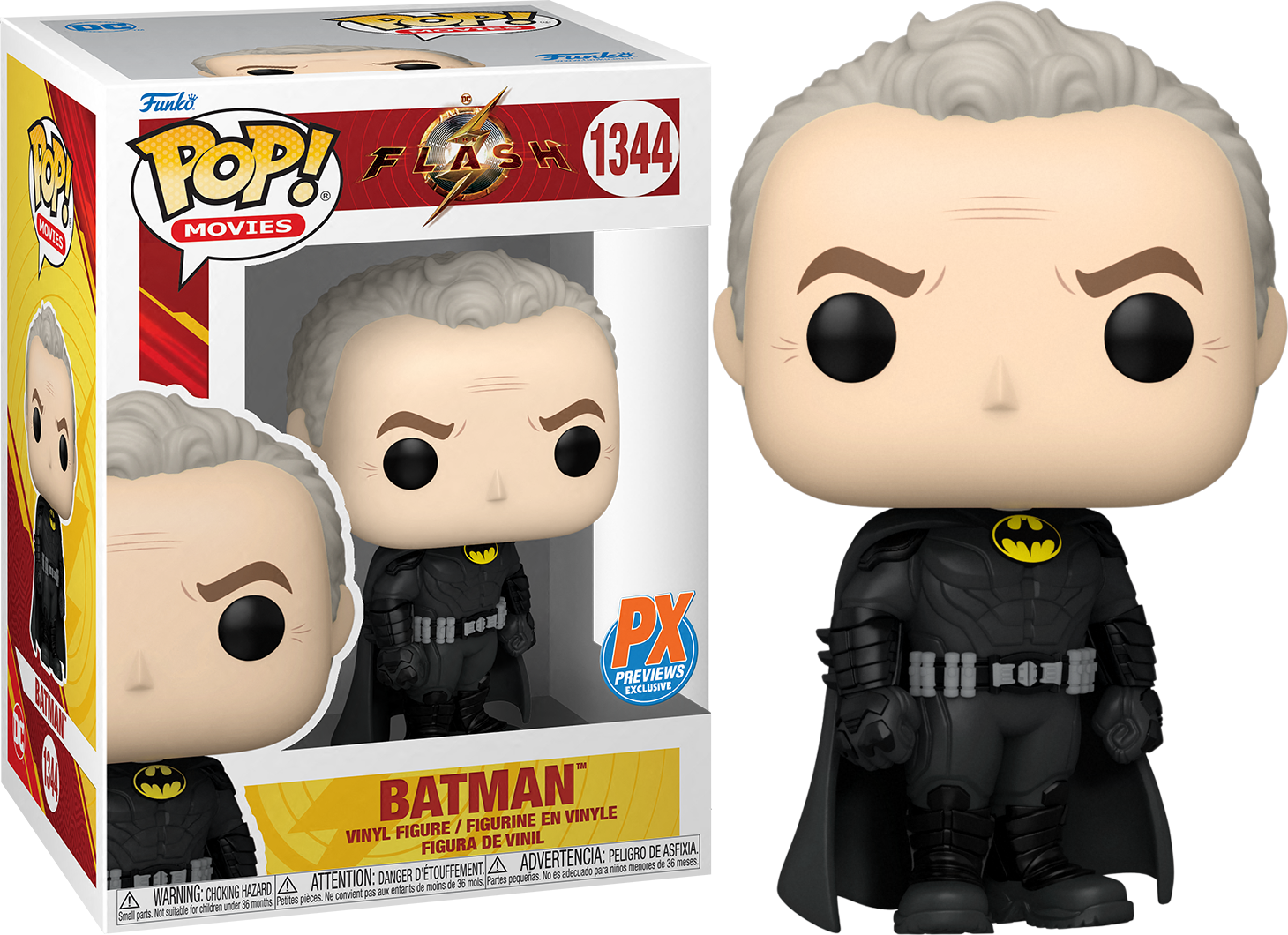 Batman Flash (PX Exclusive) #1344 Action Figure - Collectible DC Comics Superhero Toy for Display & Gifting