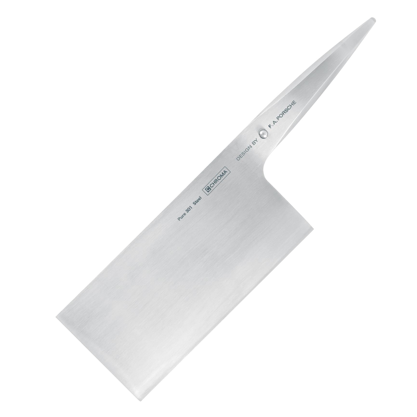 Chroma Type 301 F.A. Porsche Designed Stainless Steel Chinese Vegetable Cleaver - Professional Chef Knife for Chopping, Slicing & Dicing - Perfect for Asian Cuisine & Home Cooking