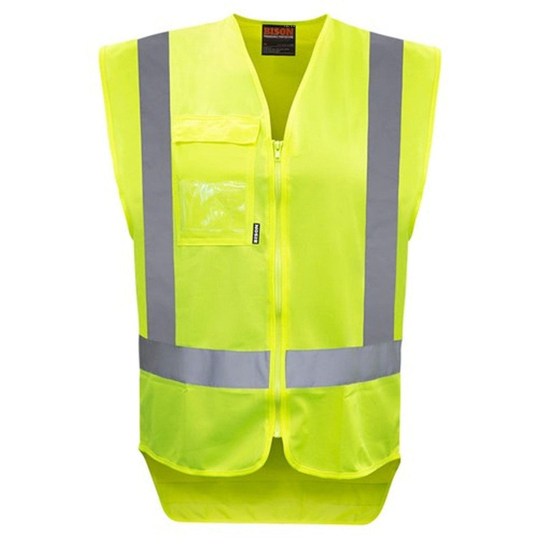 High Visibility Yellow Safety Vest for Day & Night Use - Reflective Work Vest for Construction, Roadside, Cycling & Outdoor Activities