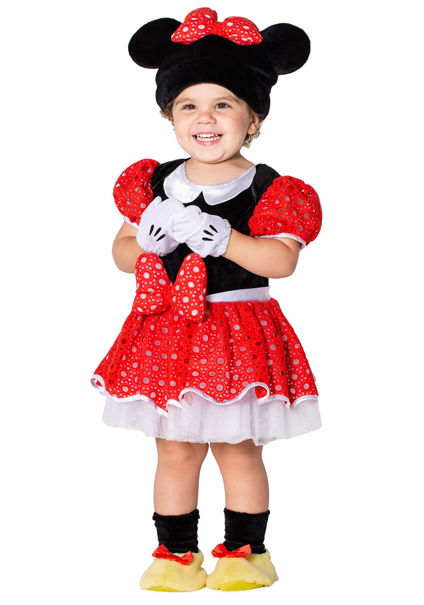 Disney Minnie Mouse Baby Costume - Premium Soft & Comfortable Outfit for Infants & Toddlers - Perfect for Halloween, Birthday Parties & Photo Shoots