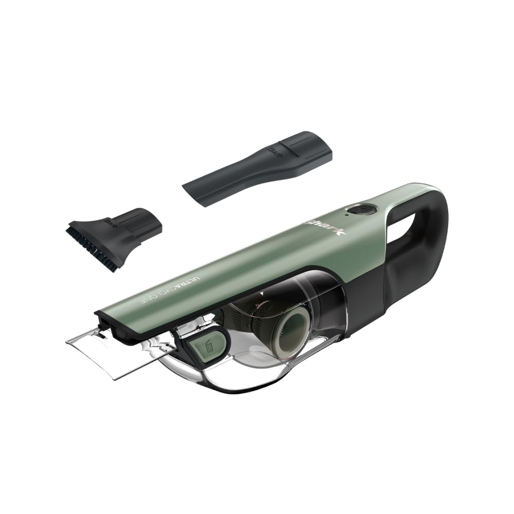 Shark CH901 UltraCyclone Pro Cordless Handheld Vacuum Cleaner | Powerful Suction | XL Dust Cup | Lightweight & Portable | Green (Renewed) | Perfect for Home, Car, Pet Hair & Quick Cleanups