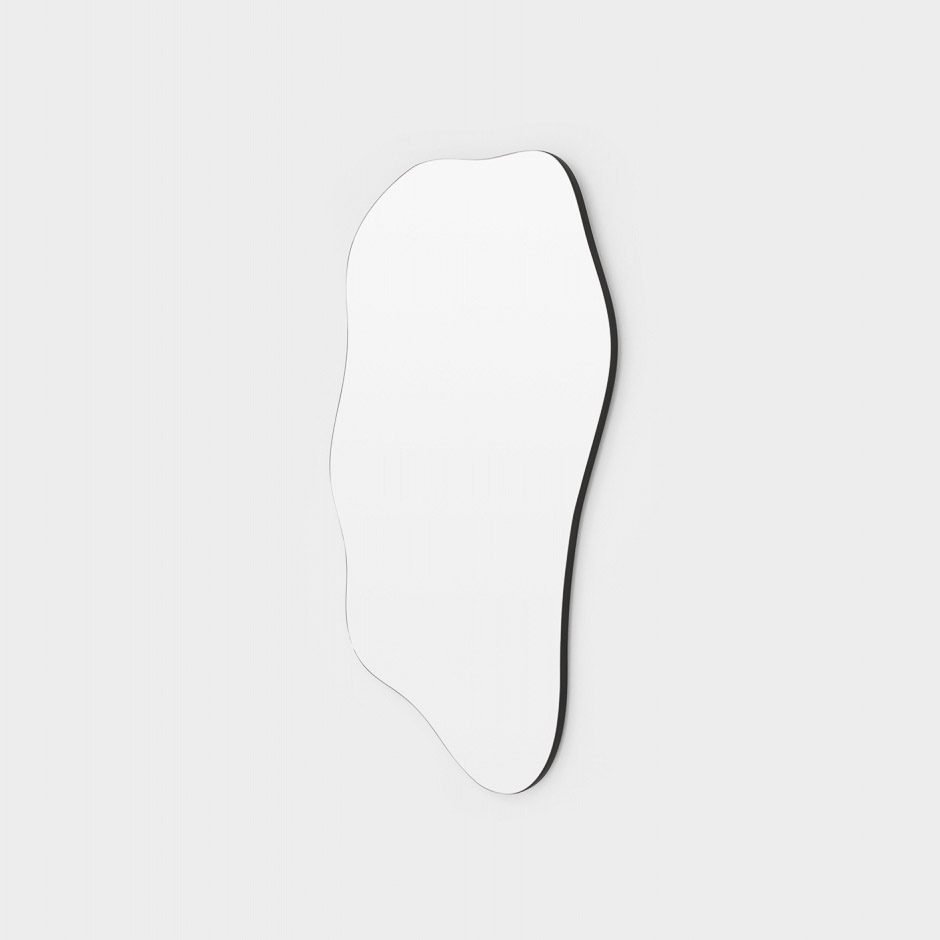 MIDDLE OF NOWHERE Rockpool Mirror in Black - 75x120cm Large Wall Mirror for Living Room, Bedroom & Bathroom Decor