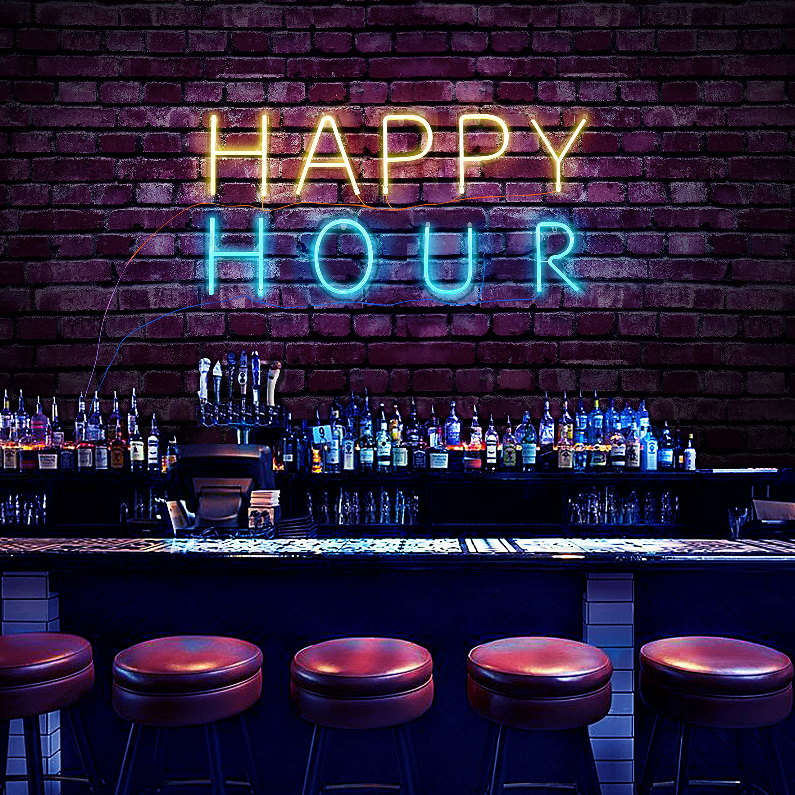Custom LED Neon Letter Signs A-Z & 0-9 - Blue Illuminated Wall Decor for Home, Office & Events - Perfect for Birthday Parties, Weddings & Business Displays