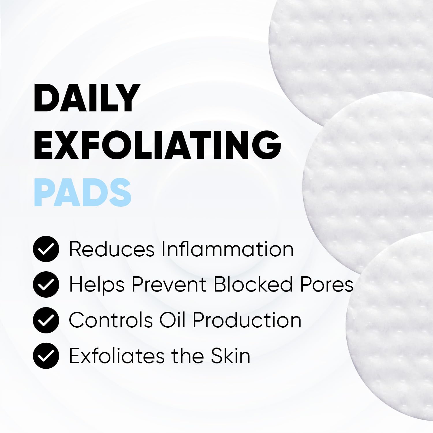 ESTETIST Salicylic & Glycolic Acid Exfoliating Face Pads - Hydrating Acne Treatment with Natural Extracts | Gentle Cleansing Pads for Men & Women | 60 Count | Perfect for Daily Skincare Routine & Travel