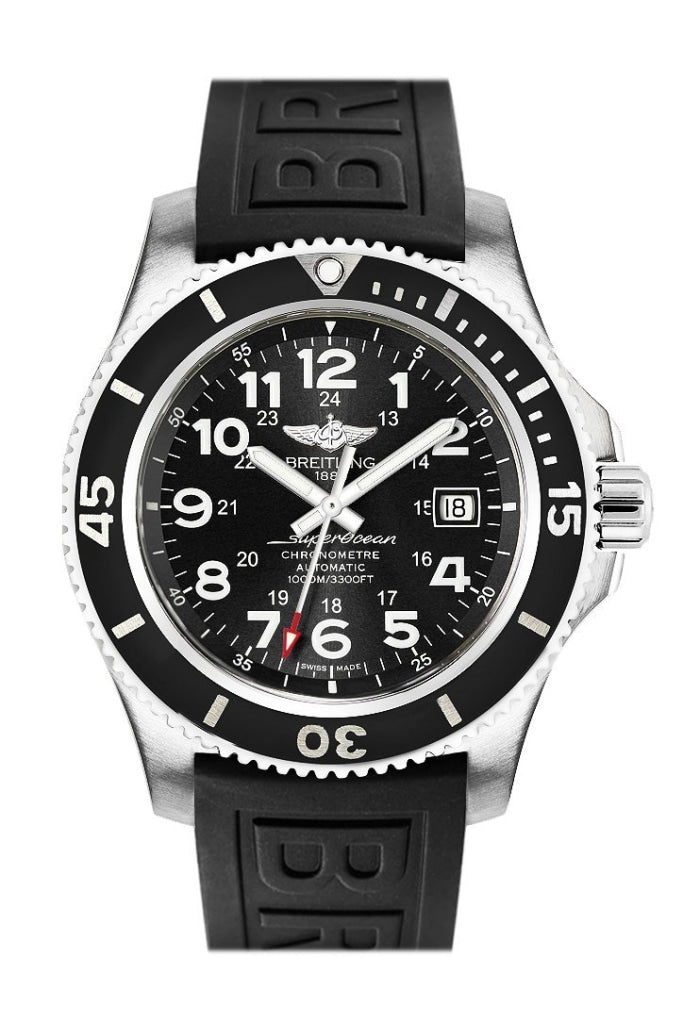 Breitling Superocean II 44mm Men's Dive Watch A17392D7/BD68 152S - Luxury Waterproof Chronograph for Professional Divers & Water Sports Enthusiasts