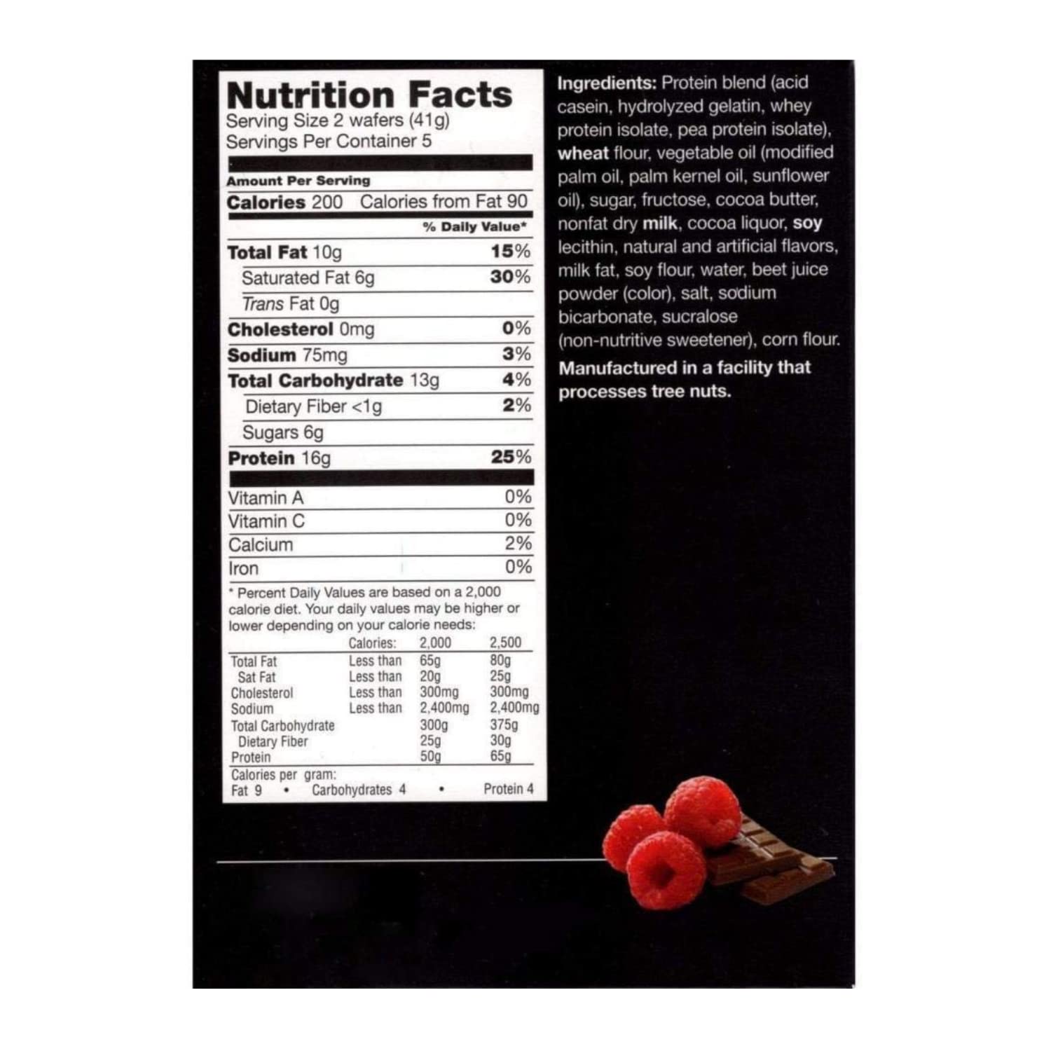 PROTIFIT High Protein Raspberry Wafer Bar 2 Pack - 15g Protein, Low Calorie & Carb Snack | Keto, Vegan Friendly | Ideal for Workout Recovery, Weight Loss & On-the-Go Healthy Snacking