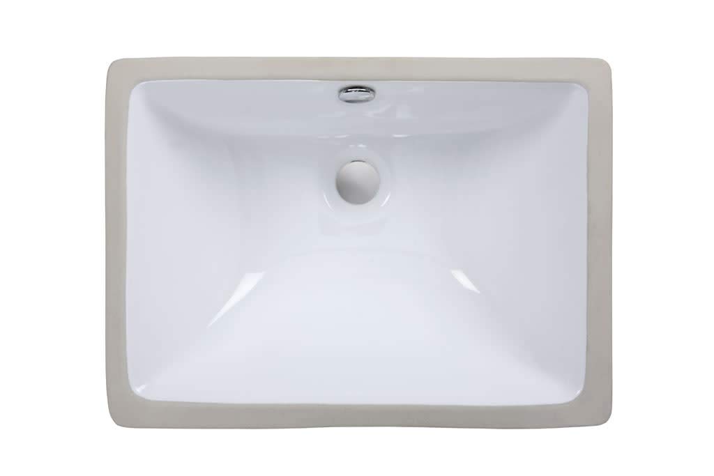 Ryvyr CUM198RWT Undermount Kitchen Sink - 16 Gauge Stainless Steel, White - Perfect for Modern Kitchens, Bathrooms & RV Remodeling