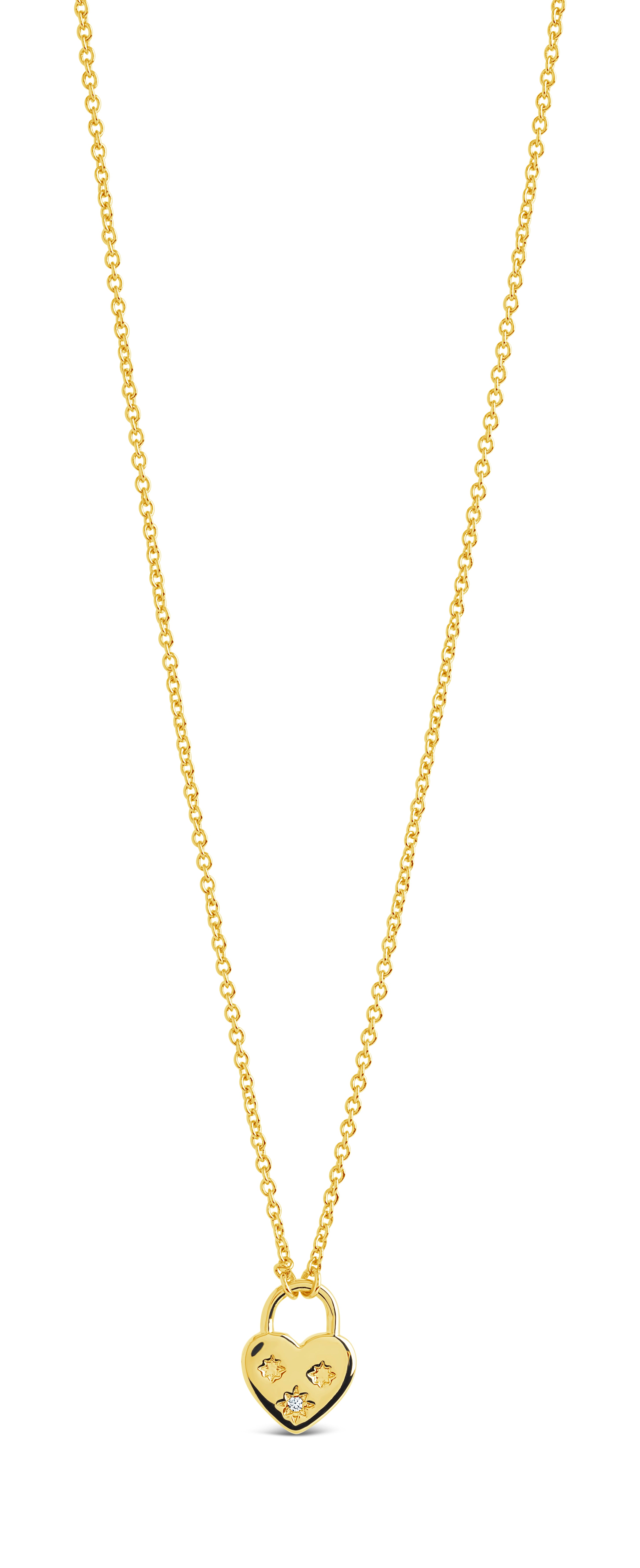 Josephine CZ Heart Locket Pendant Necklace - Elegant Cubic Zirconia Jewelry for Women, Gift for Her, Valentine's Day, Anniversary & Special Occasions