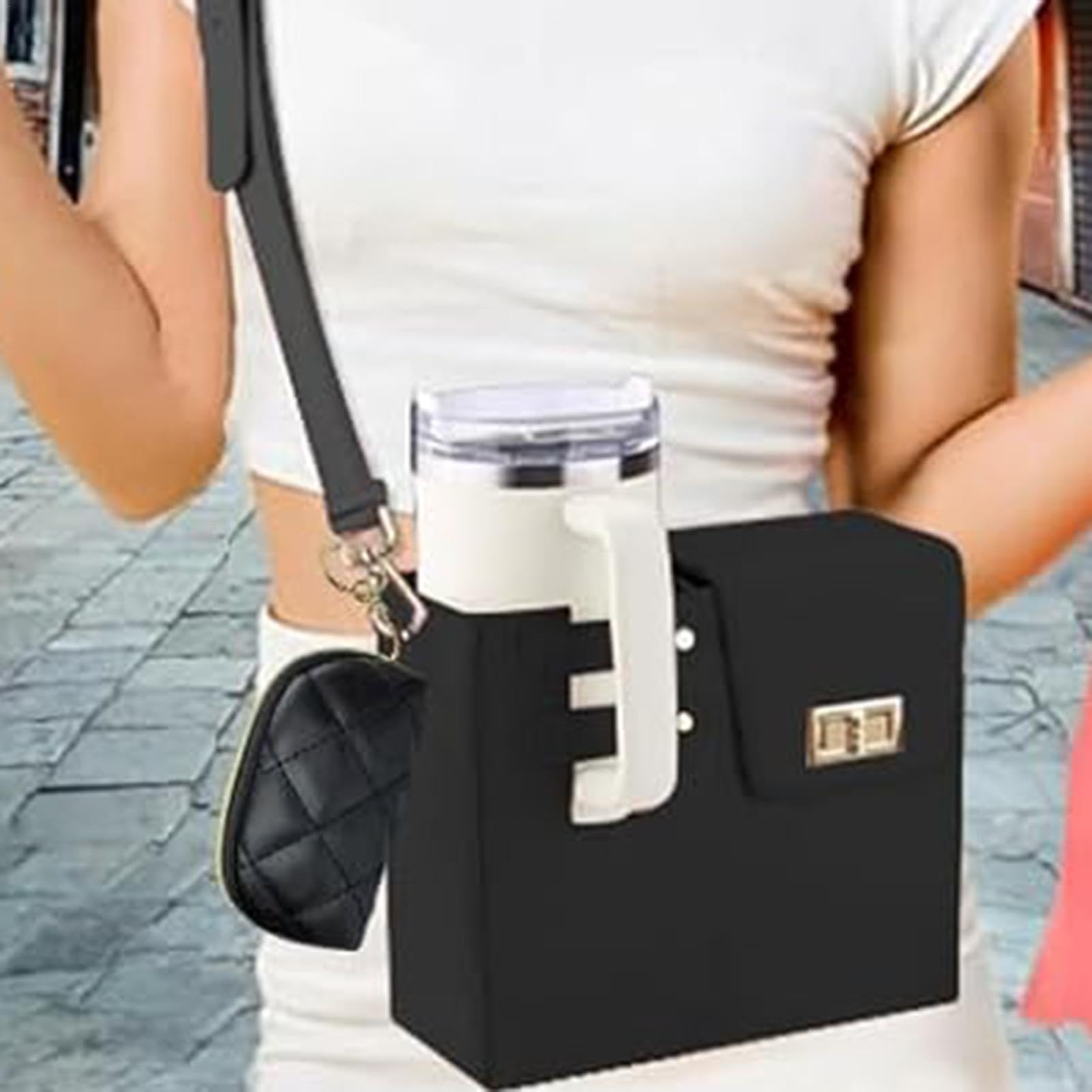 Premium Crossbody Water Bottle Bag - Adjustable Strap, Leak-Proof Outdoor Cup Holder for Hiking, Gym & Travel | Portable Hydration Pouch for Sports & Daily Use